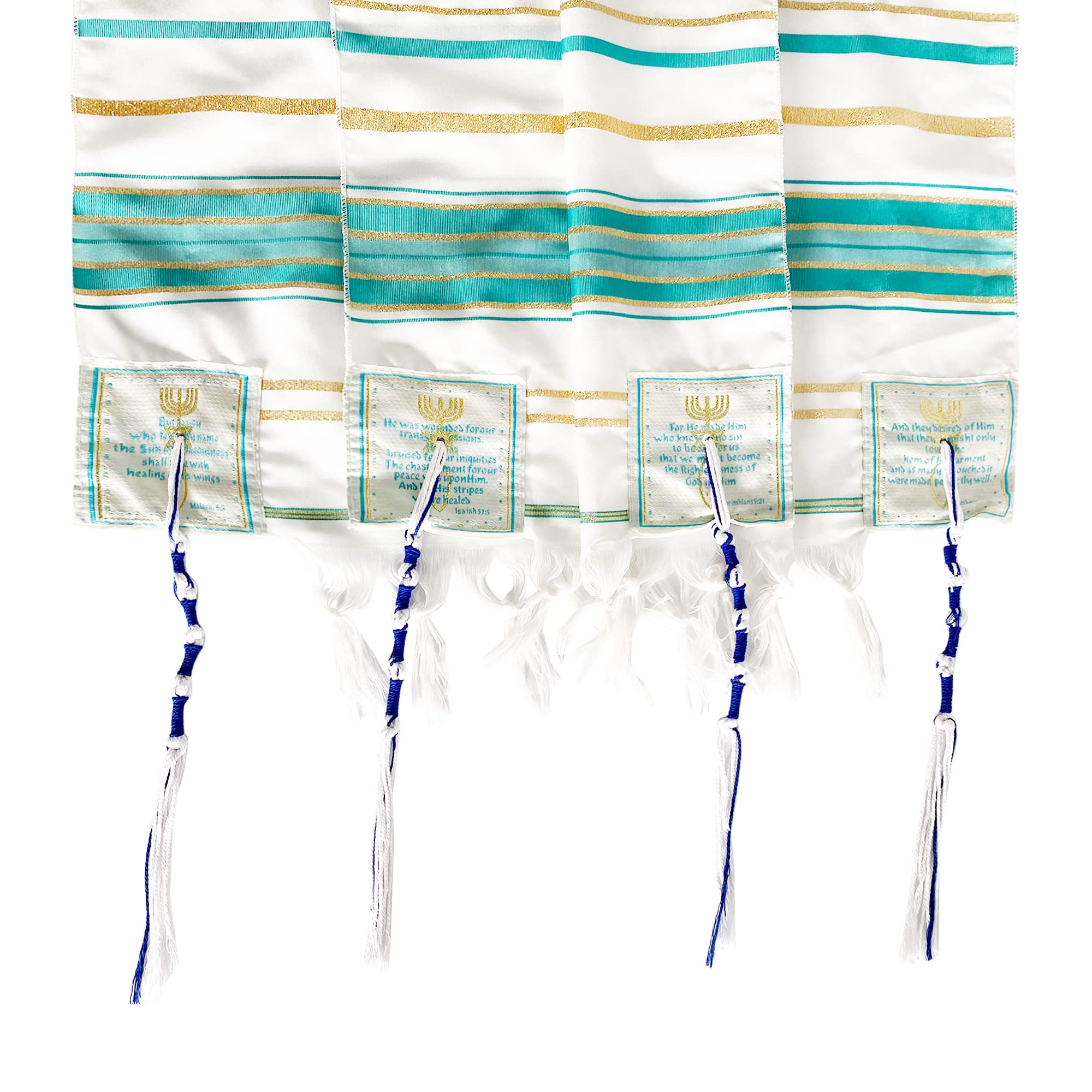  HolyLandMarket Mens Messianic Shawl/Tallit - The Messiah Tallit、mySite、elrpsem3k