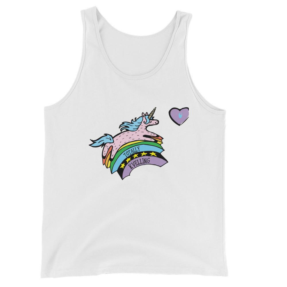 Jewnicorn Totally Kvelling Unisex Tank Top - (Choice of Color) - (Sizes XS - XXL)、mySite、topwebapps