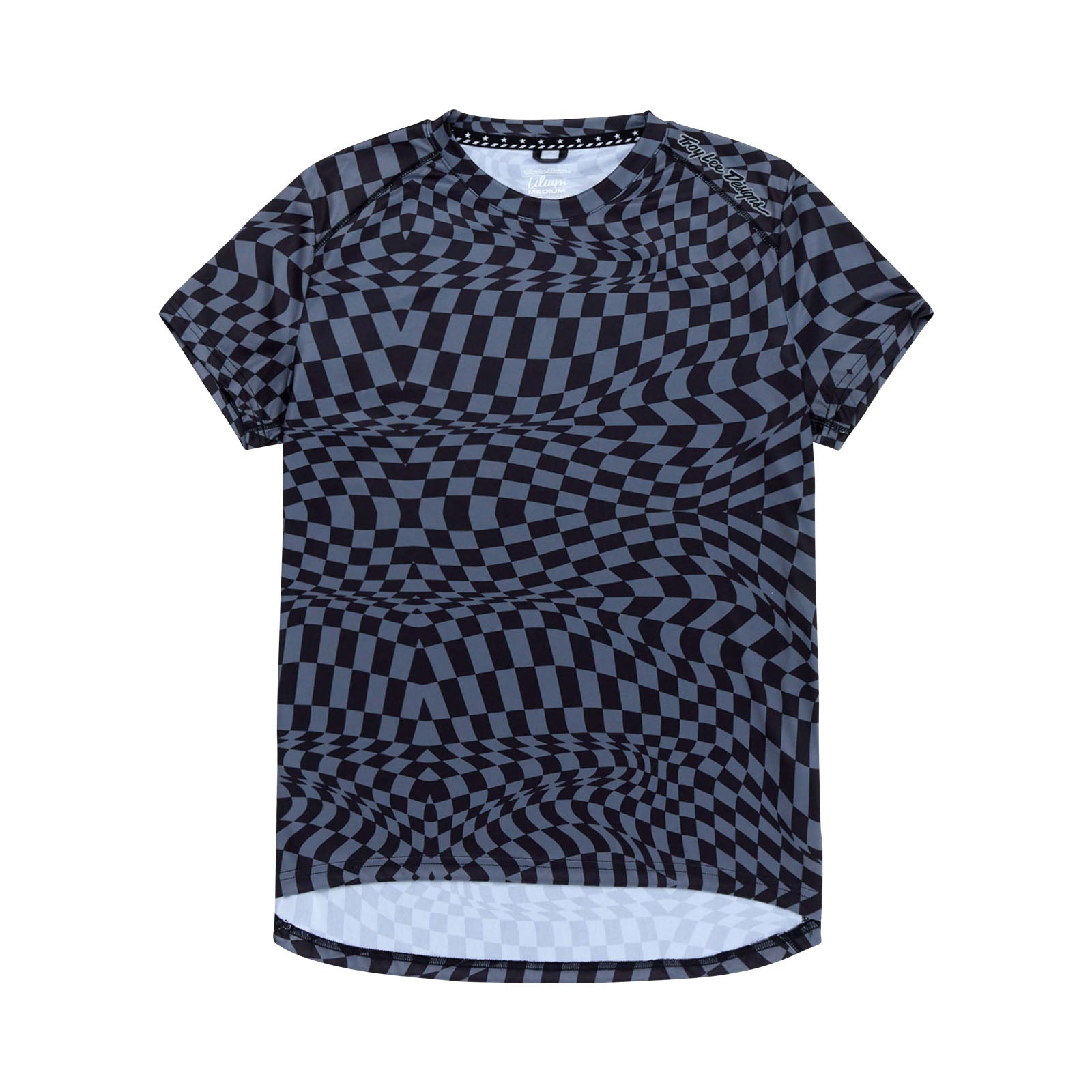 Womens Lilium Short Sleeve Jersey Twisted Checkers Black、mySite、dreamappss