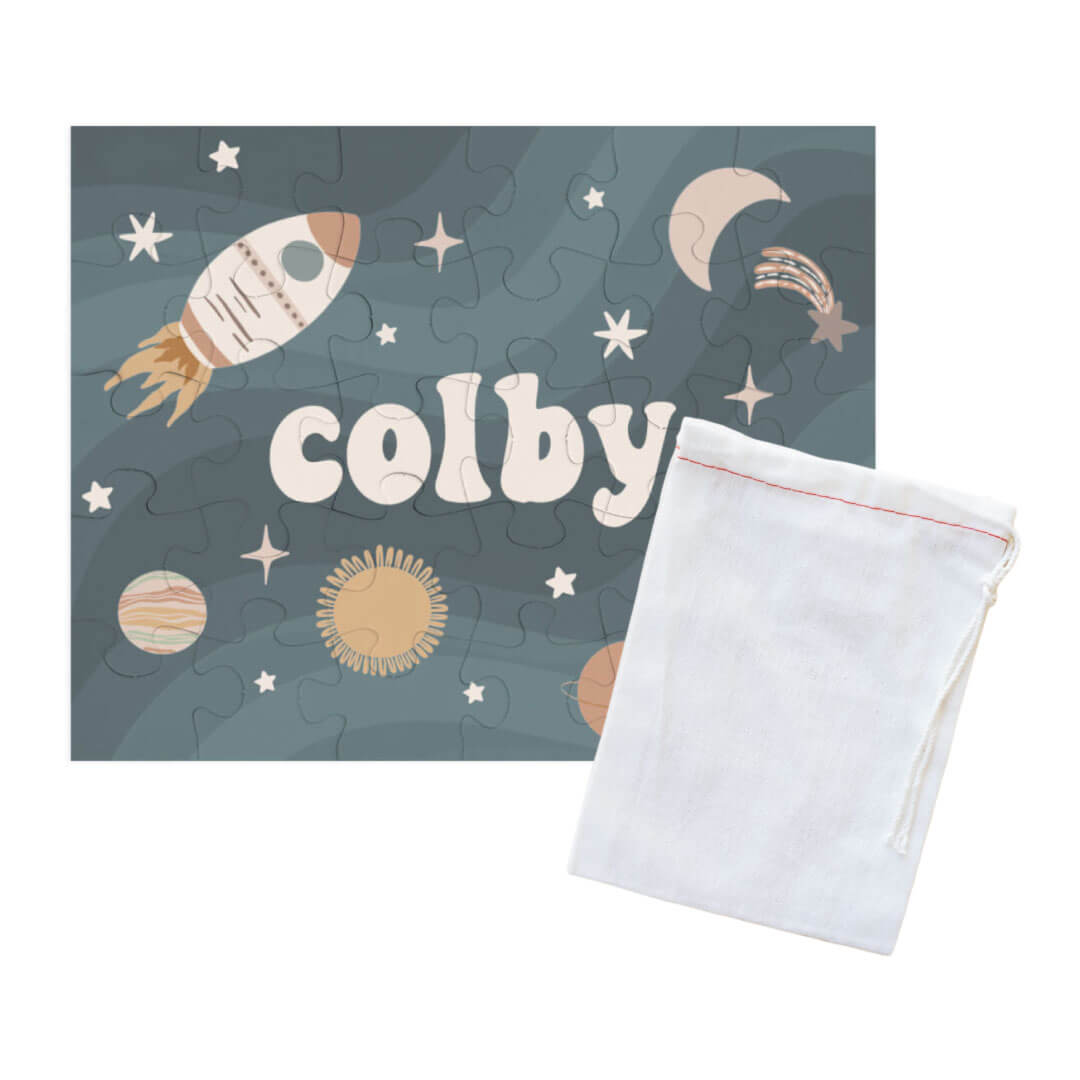 Kids Personalized 30 Piece Puzzle | Star Explorer Navy、mySite、layawaytickets
