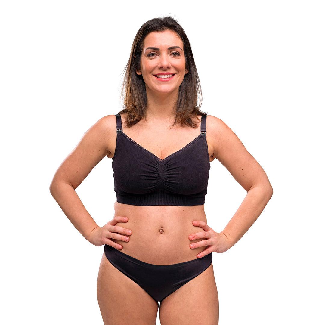  Carriwell Seamless Organic Maternity + Nursing Bra - Black、mySite、merchandisen