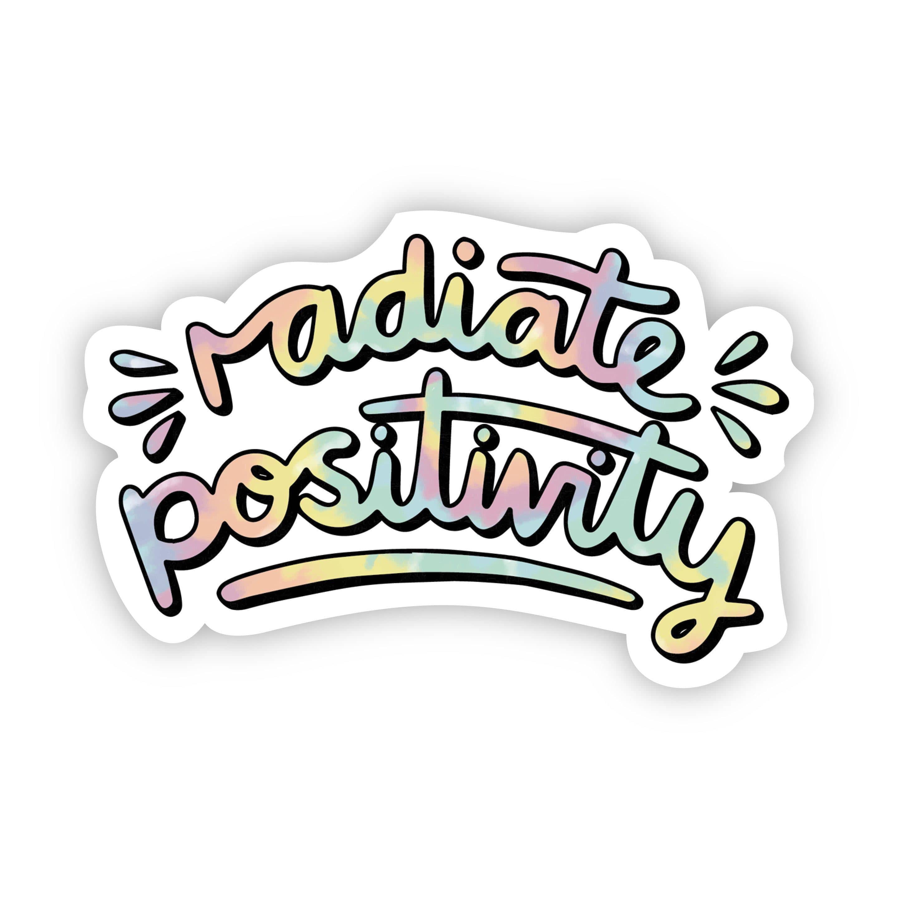  Radiate Positivity Tie Dye Aesthetic Sticker、mySite、elrpsem3k