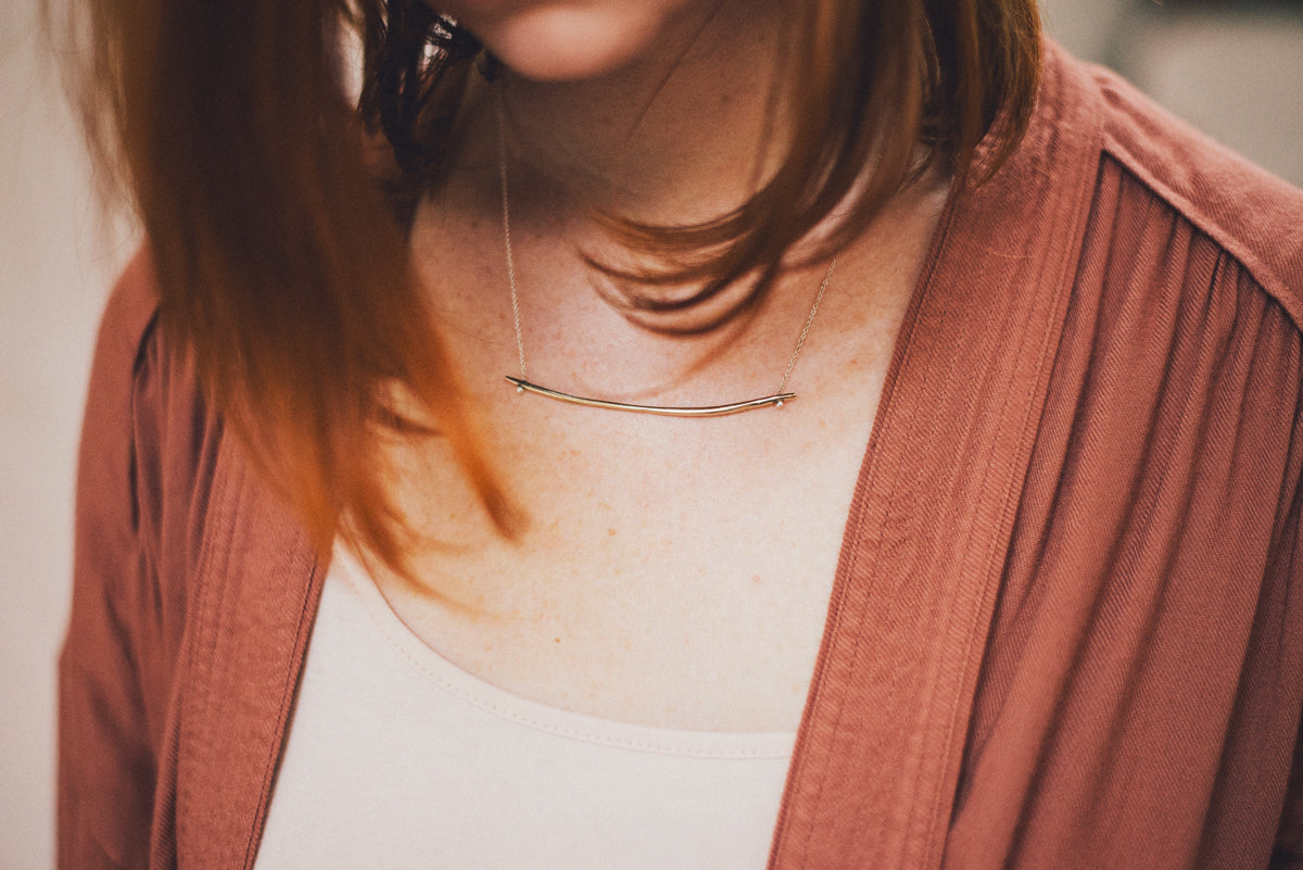 Uni Jewelry Whisper Bar Necklace、mySite、noshort