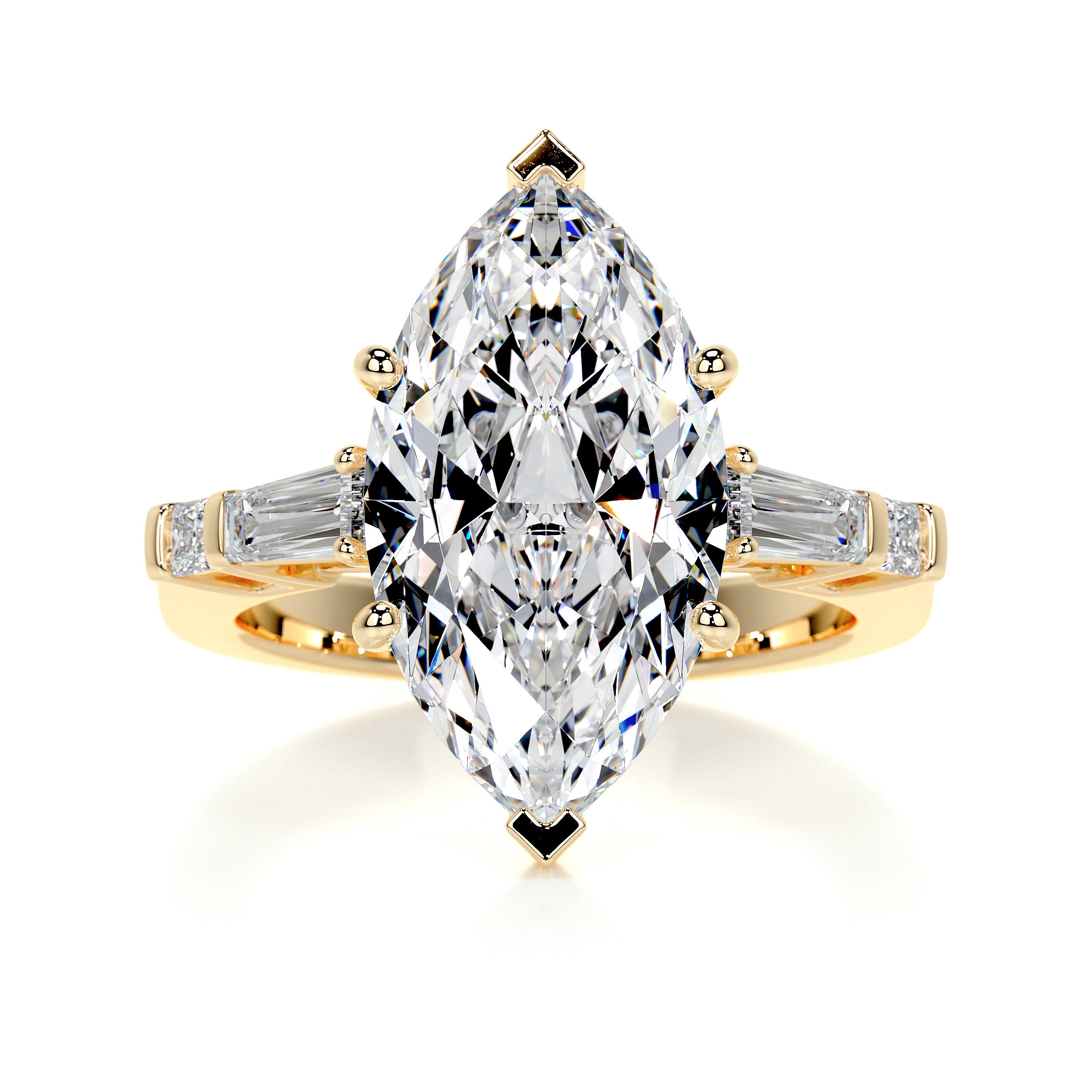 Tessa Diamond Engagement Ring -18K Yellow Gold、mySite、hinf8tx79