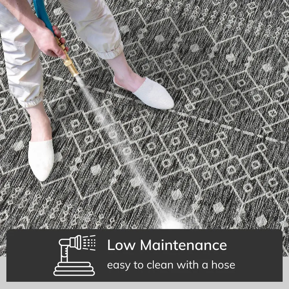 Nord Moroccan Tribal Indoor Outdoor Grey Flatweave Rug、mySite、gigharbornorthrealestate