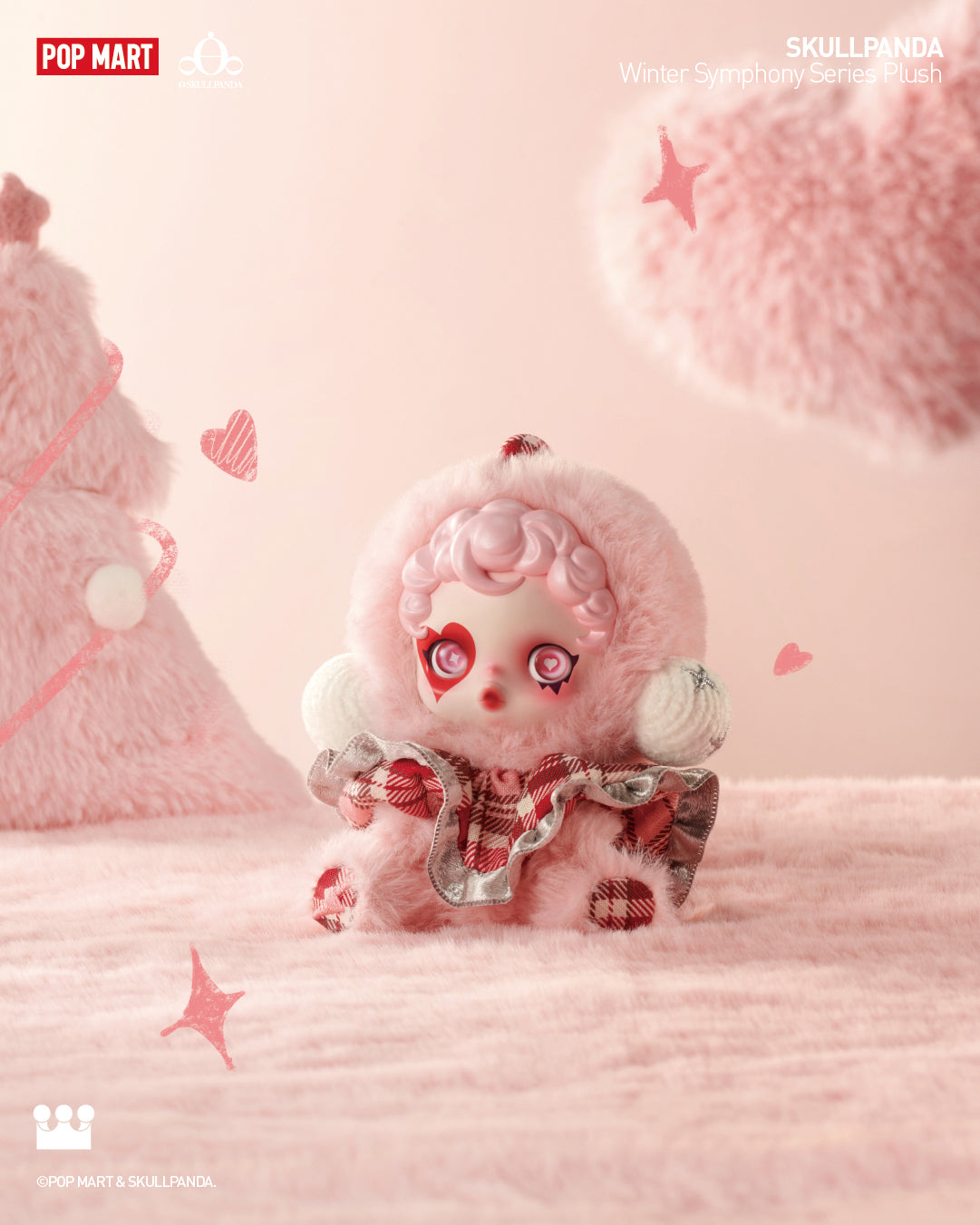  POP MART SKULLPANDA Winter Symphony Series Plush、mySite、greenlandpopulation