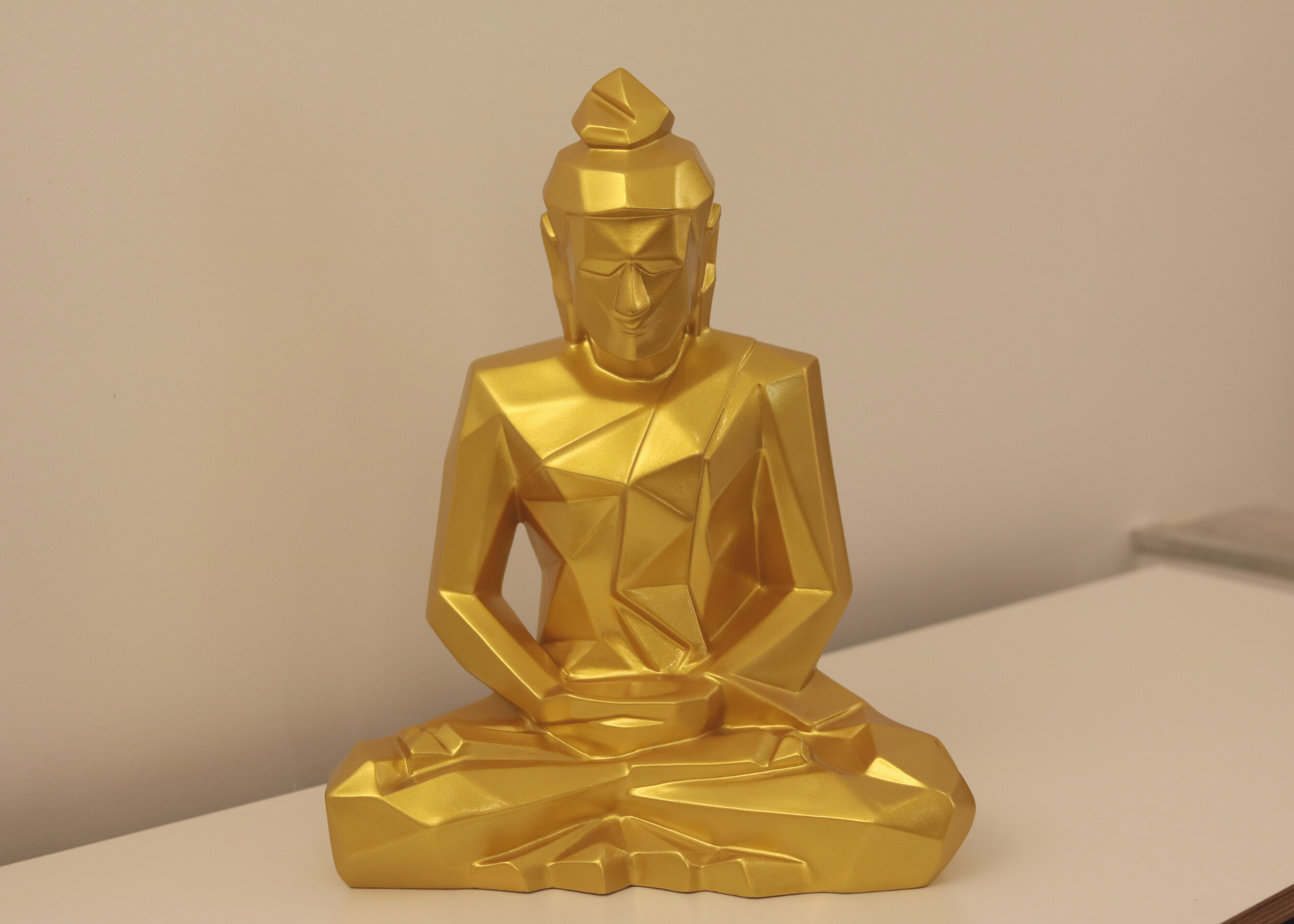 Abstract Buddha - Ceramic (Golden Matte)、mySite、topwebapps