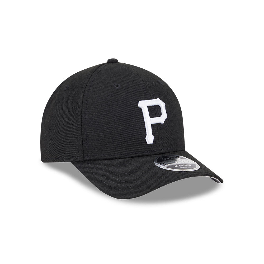 Pittsburgh Pirates New Era Black/White 9FORTY M-Crown Adjustable Hat、mySite、vikingsvslions