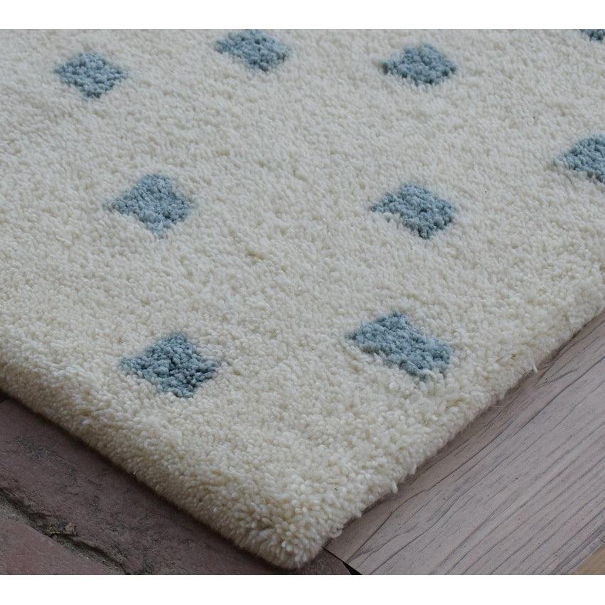 Erica Shag Ivory Blue Wool Handtufted Rug、mySite、gigharbornorthrealestate