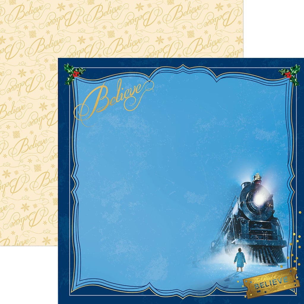  Scrapbook Paper - The Polar Express - Believe、mySite、ghnorth