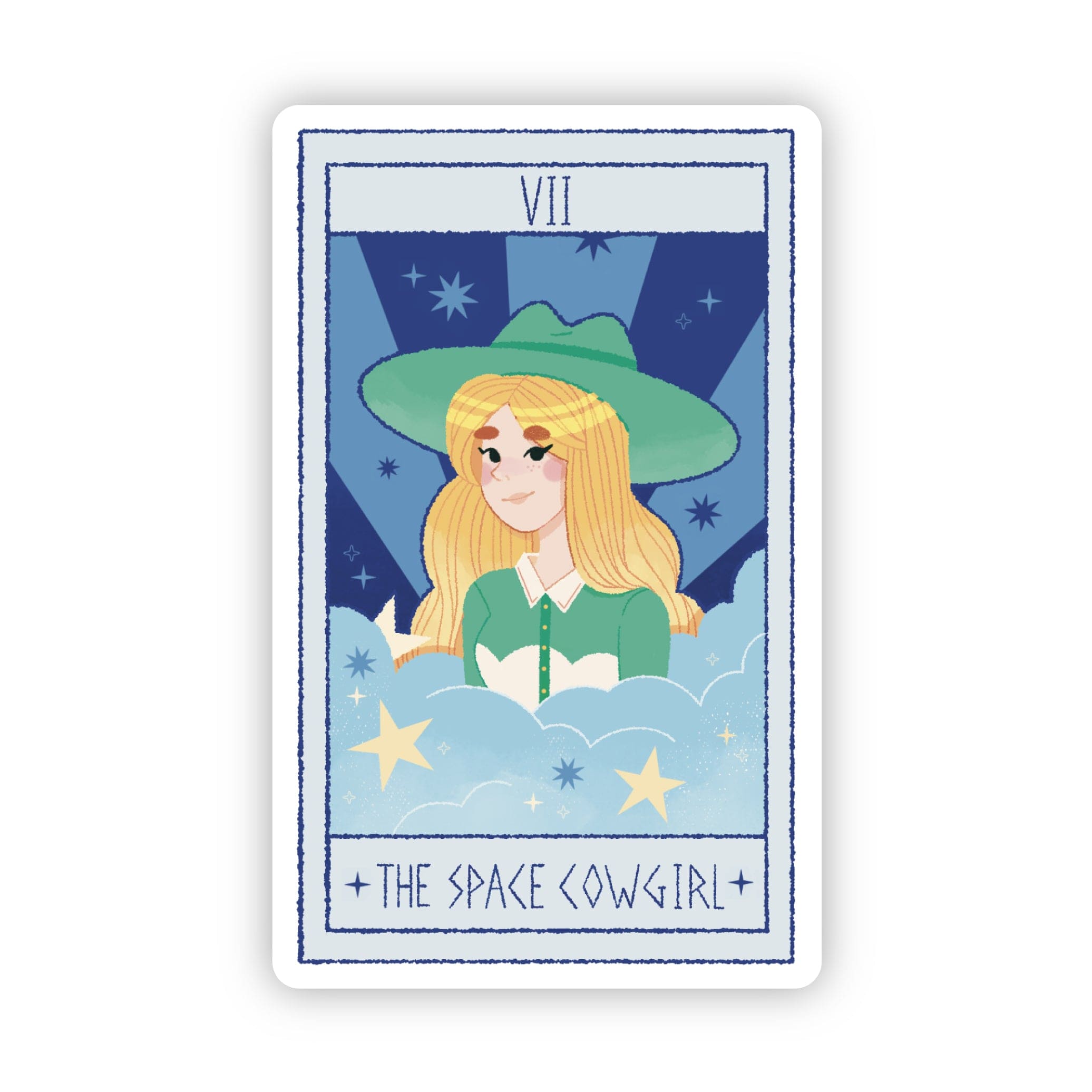  The Space Cowgirl Tarot Card Sticker (Wild West)、mySite、ghnorth