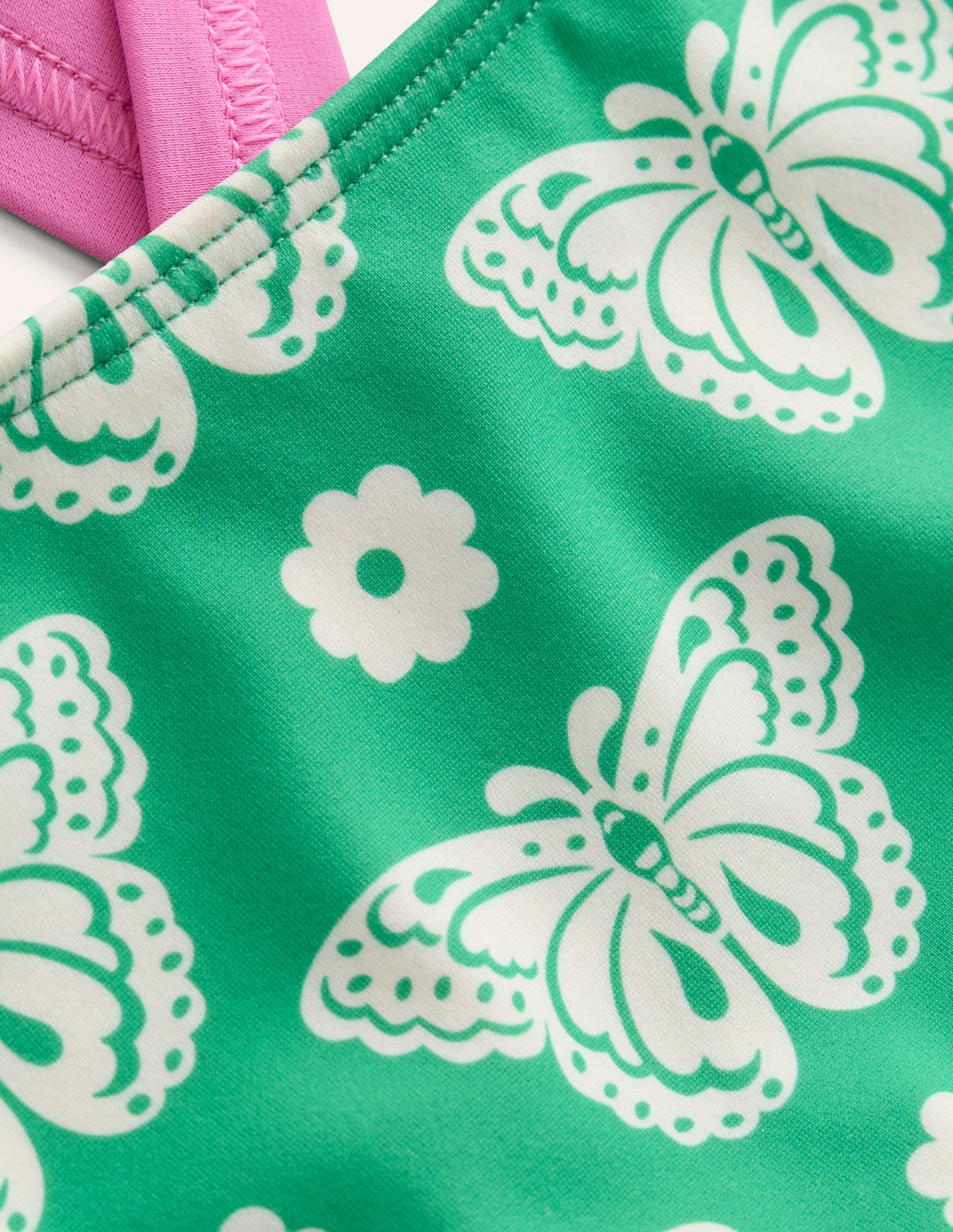  Cross Back Bikini Top-Pea Green Butterfly Stamp、mySite、ashleygrahame
