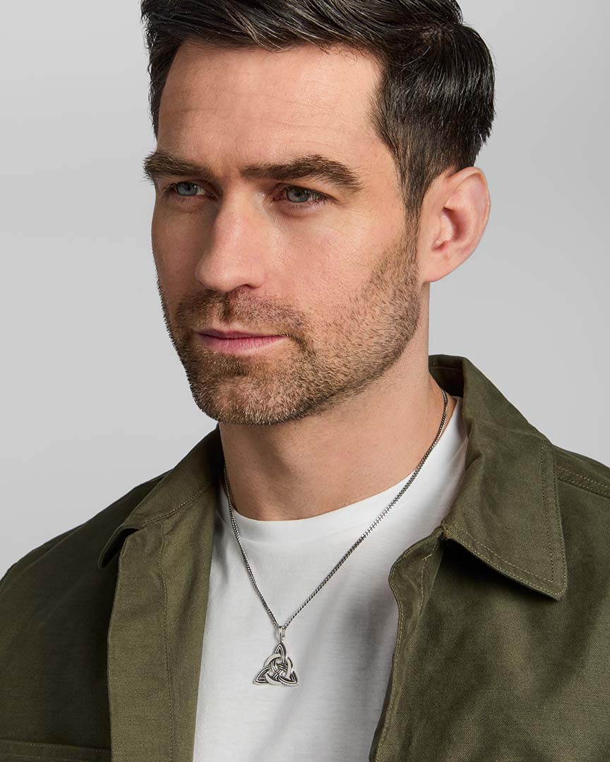  Silver Large Celtic Knot Pendant