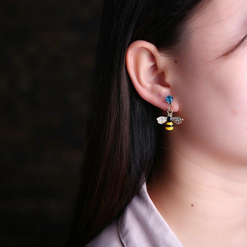 Honey Bee Necklace & Earrings with Austrian Elements Crystal、mySite、g9winljtr