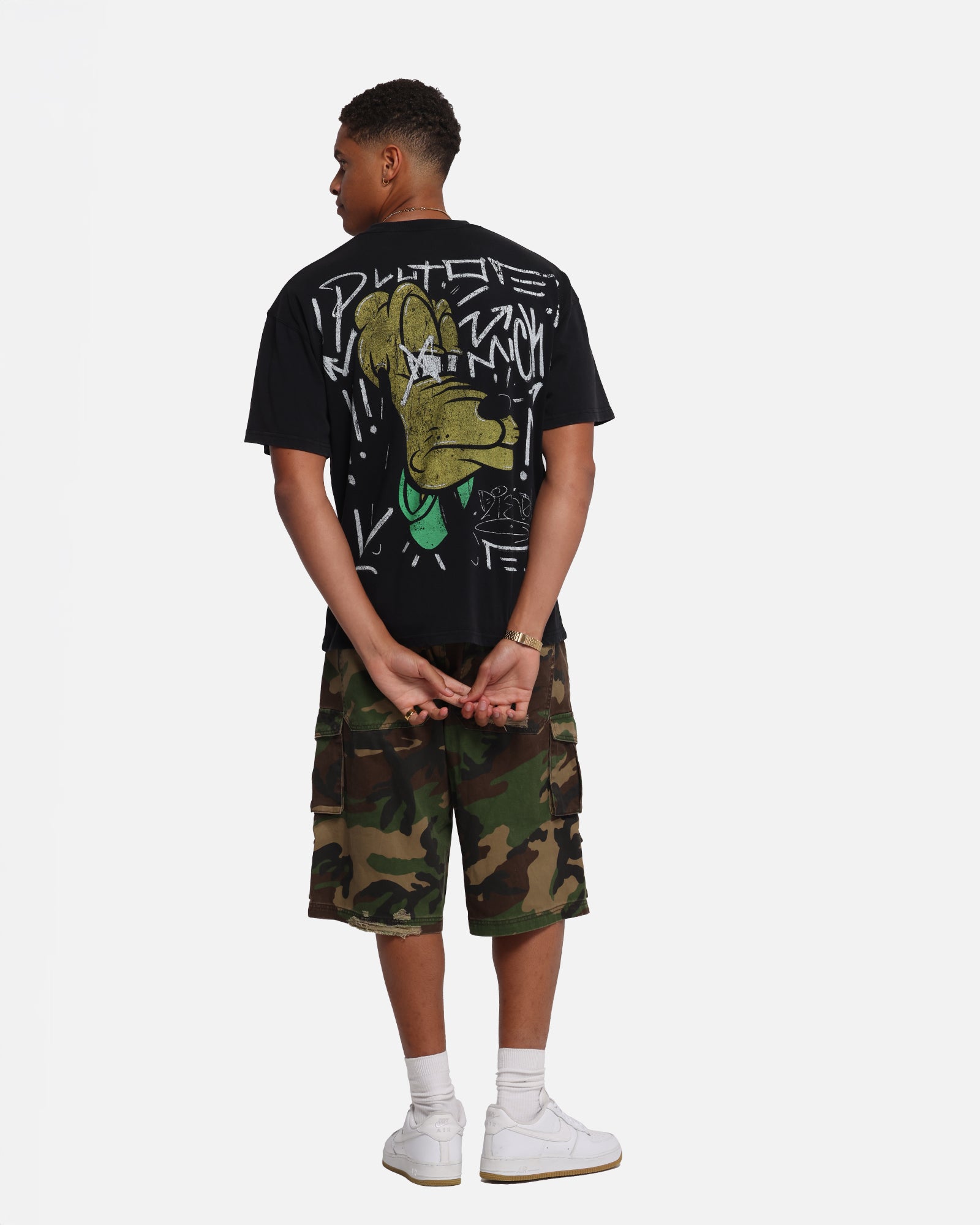 American Thrift Disney Pluto T-Shirt Black、mySite、zt4zffjzw