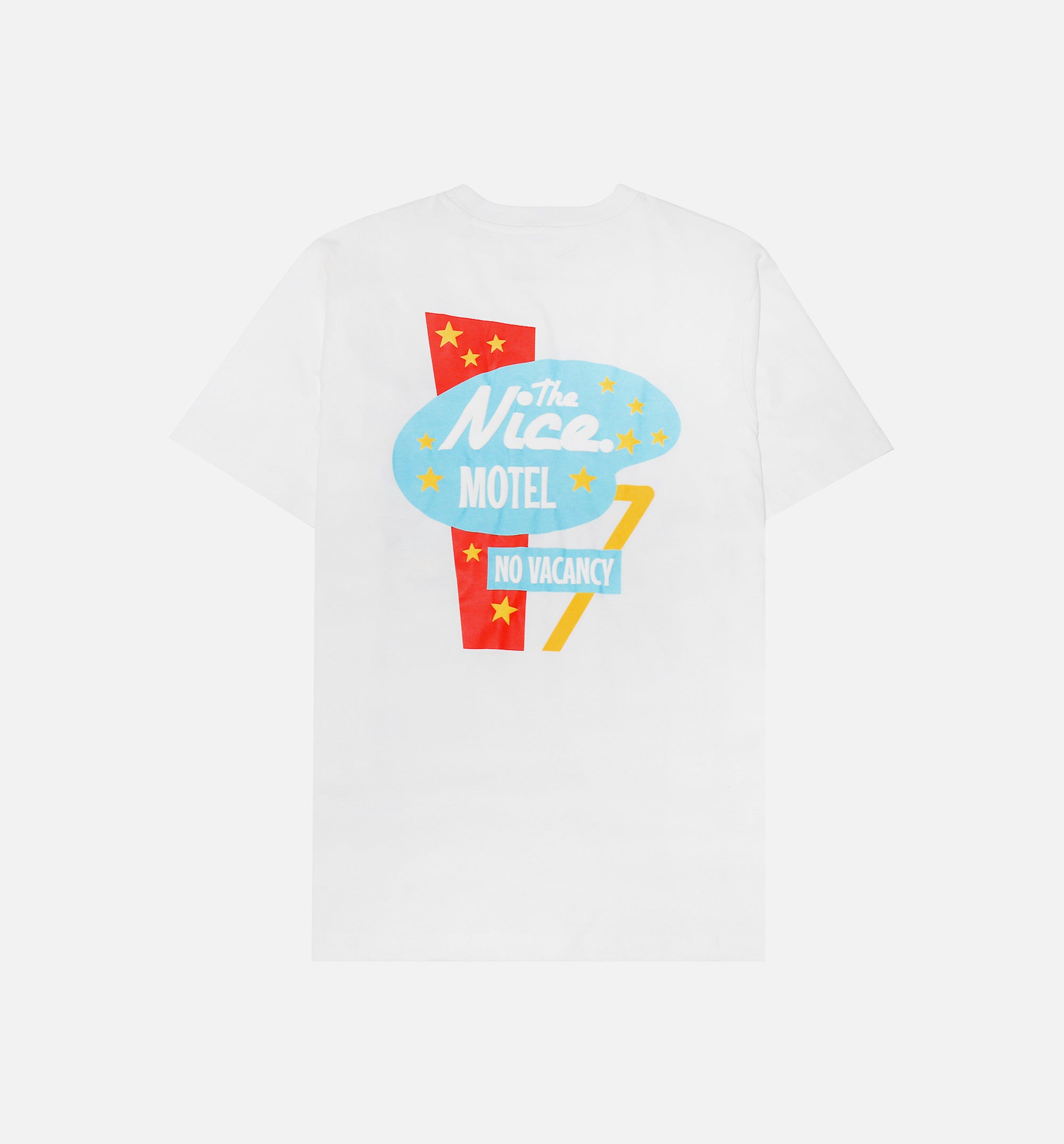 Motel Pool Short Sleeve tee Mens T-Shirt - White、mySite、dreamappss