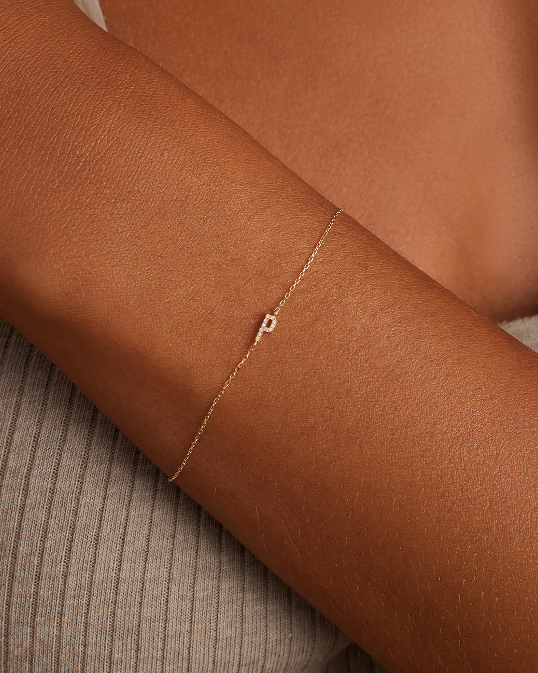 Diamond Pavé Alphabet Bracelet、mySite、hinf8tx79