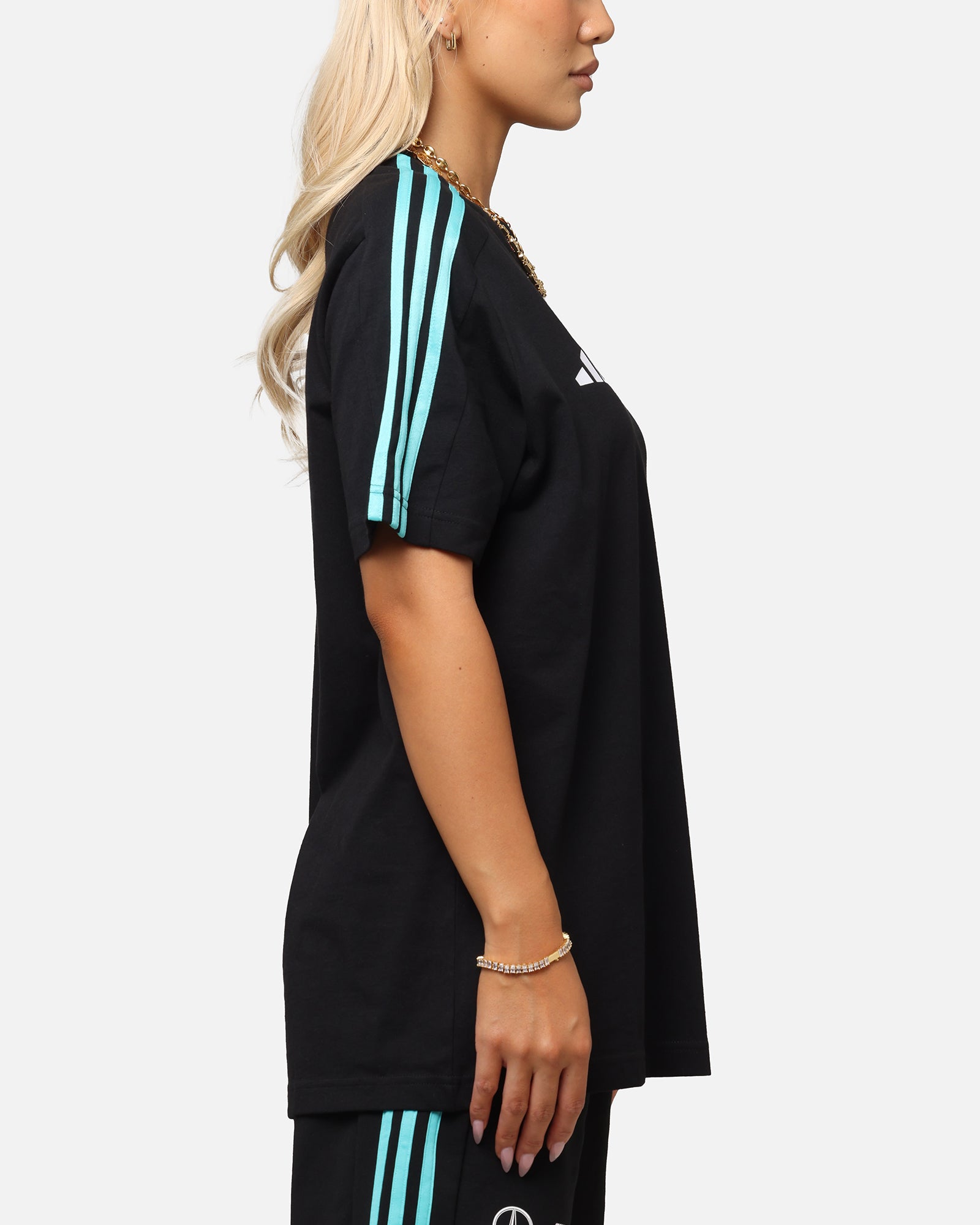 adidas x Mercedes-AMG PETRONAS Formula One F1 DNA T-Shirt Black/White、mySite、zt4zffjzw