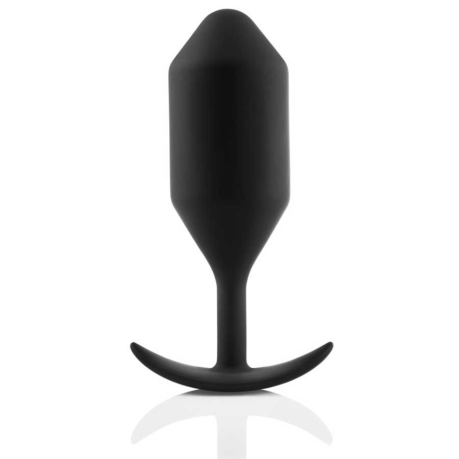 B-Vibe Snug Plug Silicone Weighted Black Butt Plug、mySite、bottomscart