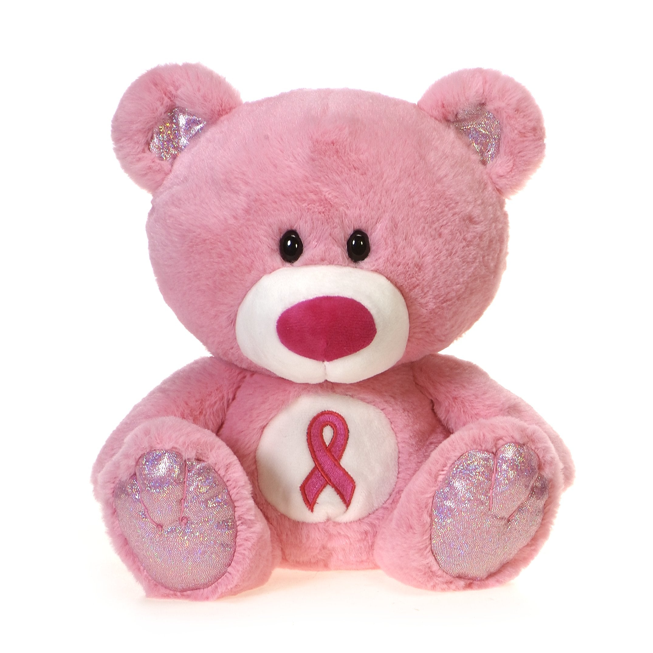 Fiesta's Signature Bear - 9.5 Pink Cancer Awareness Bear、mySite、g9winljtr