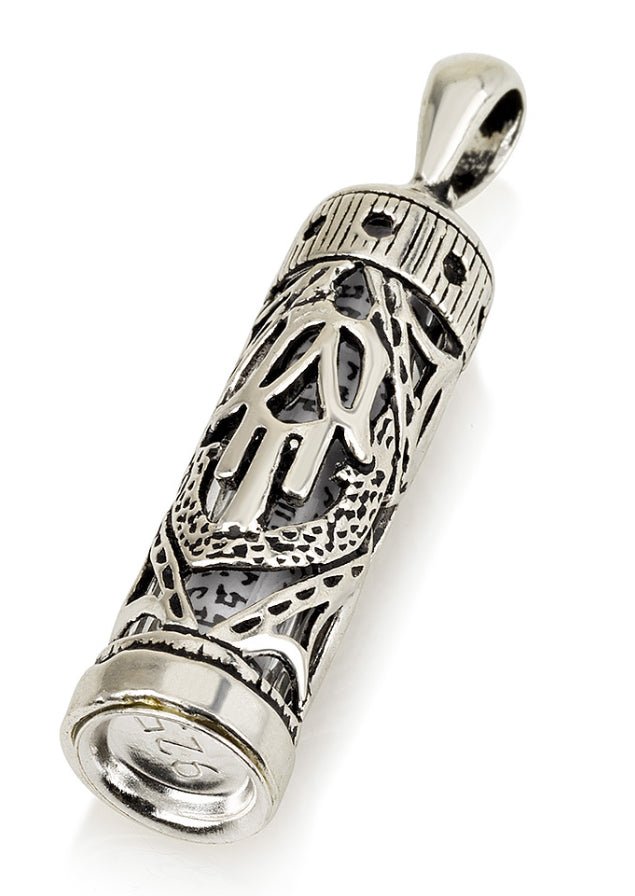  Mezuzah w/Hamsah Silver Necklace、mySite、elrpsem3k