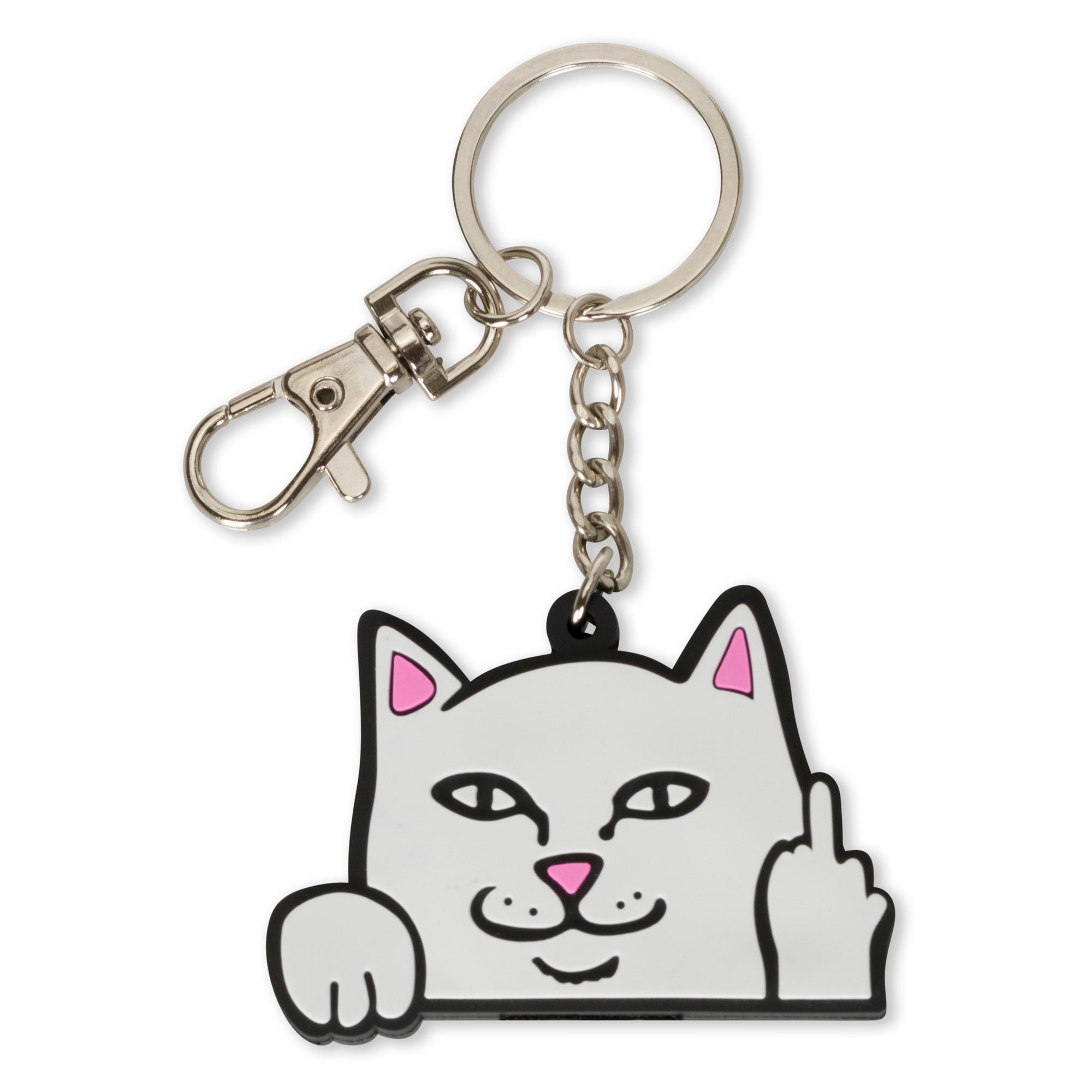  Lord Nermal Rubber Key Chain (White)、mySite、merchandisen