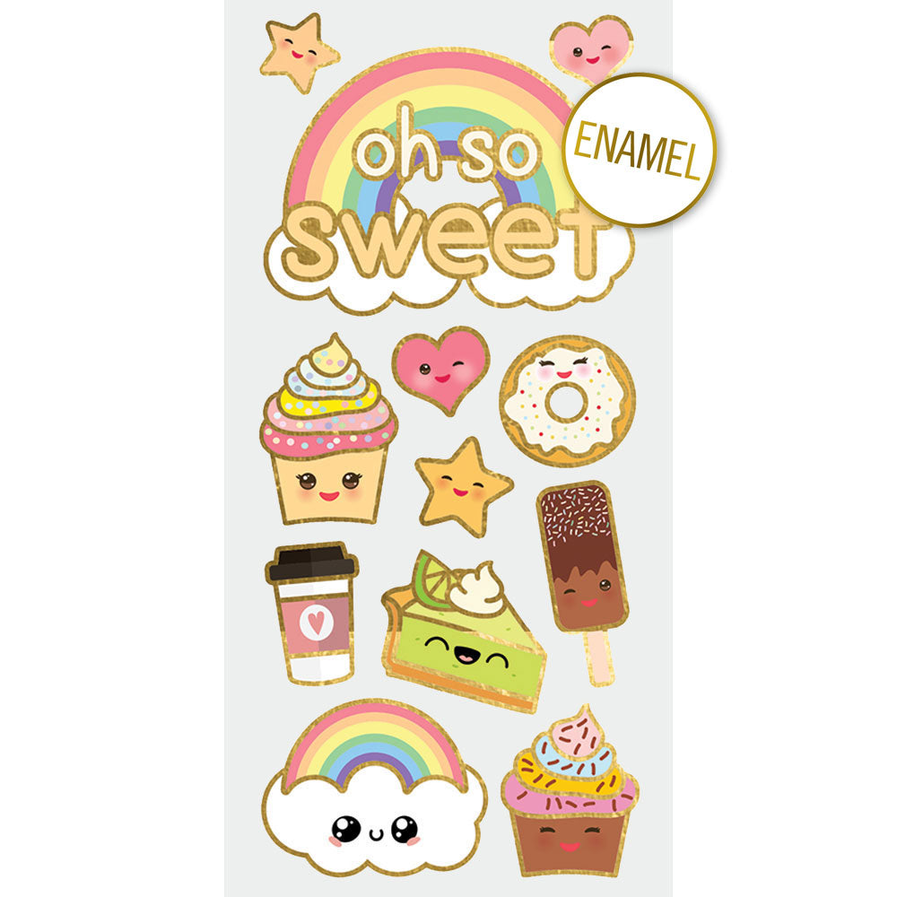  Kawaii Faux Enamel Stickers、mySite、ghnorth