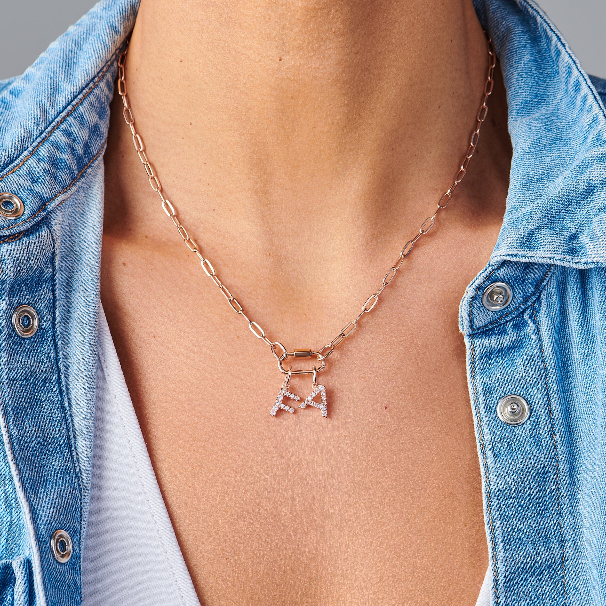 Moonstone Necklace - Alphabet、mySite、hinf8tx79