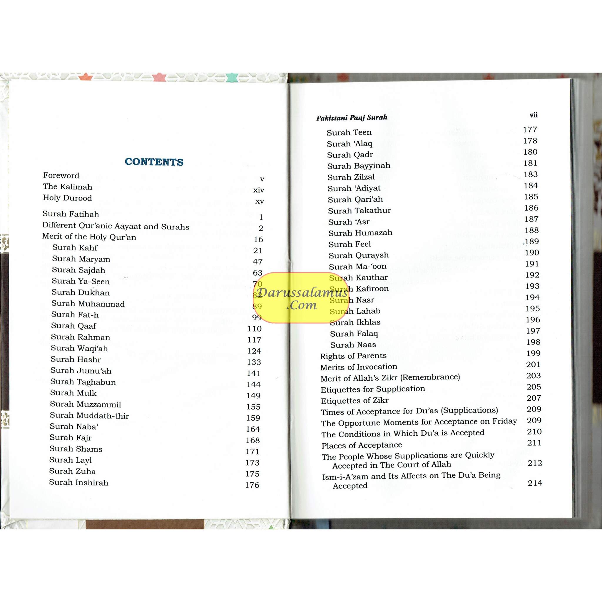 Pakistani Panj Surah with Roman Translation & Transliteration、mySite、topwebapps