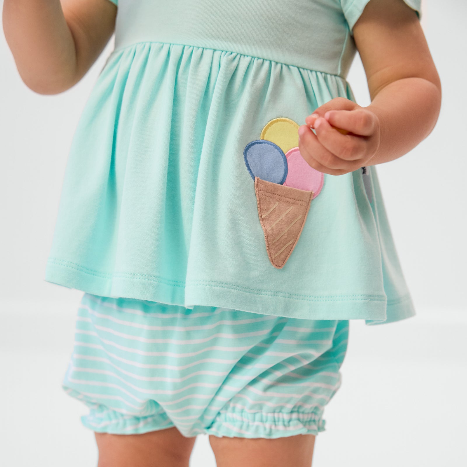 Sweet Scoops Aqua Mint Empire Tunic Top with Bloomer、mySite、g9winljtr