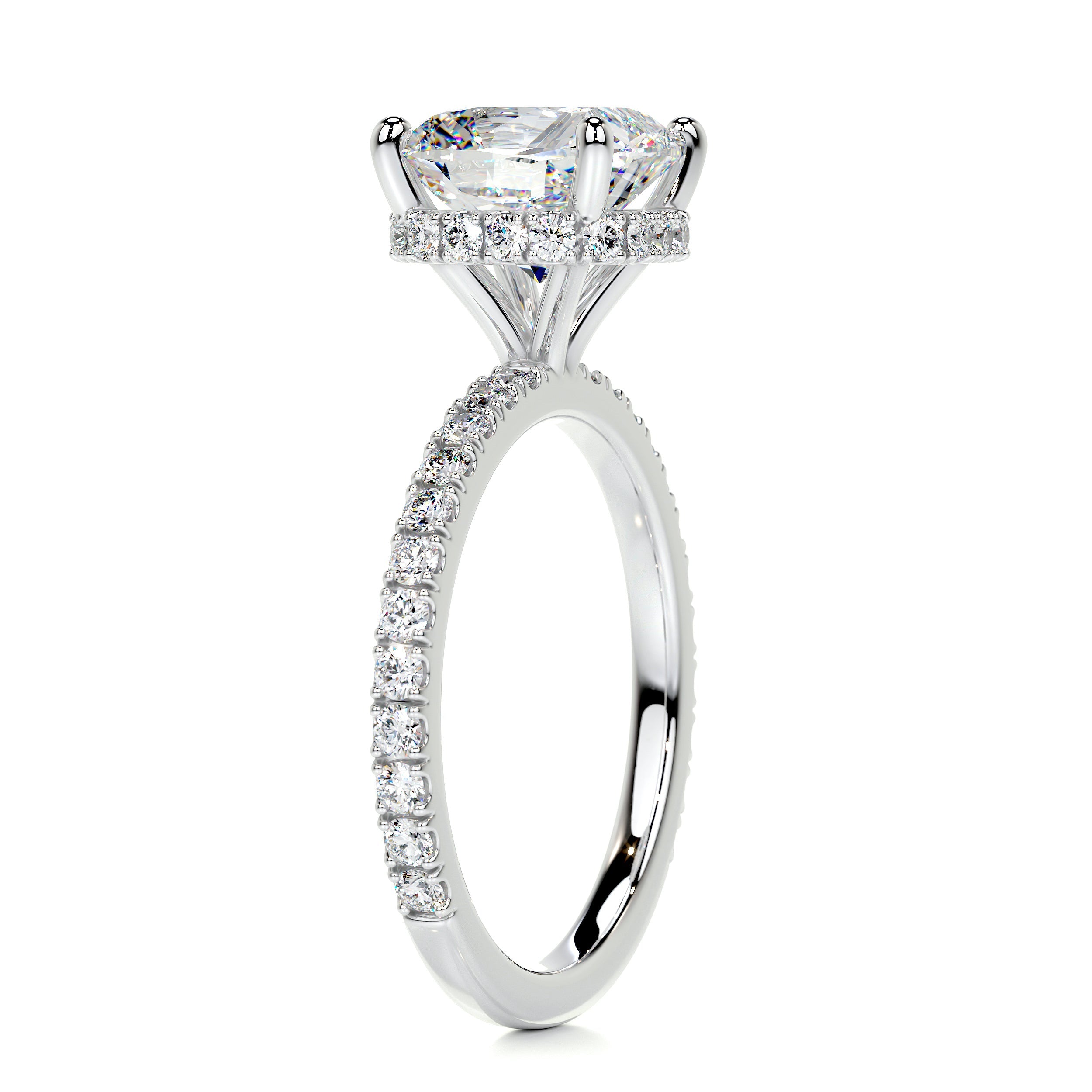 Madeline Moissanite & Diamond Ring -14K White Gold (RTS)、mySite、hinf8tx79