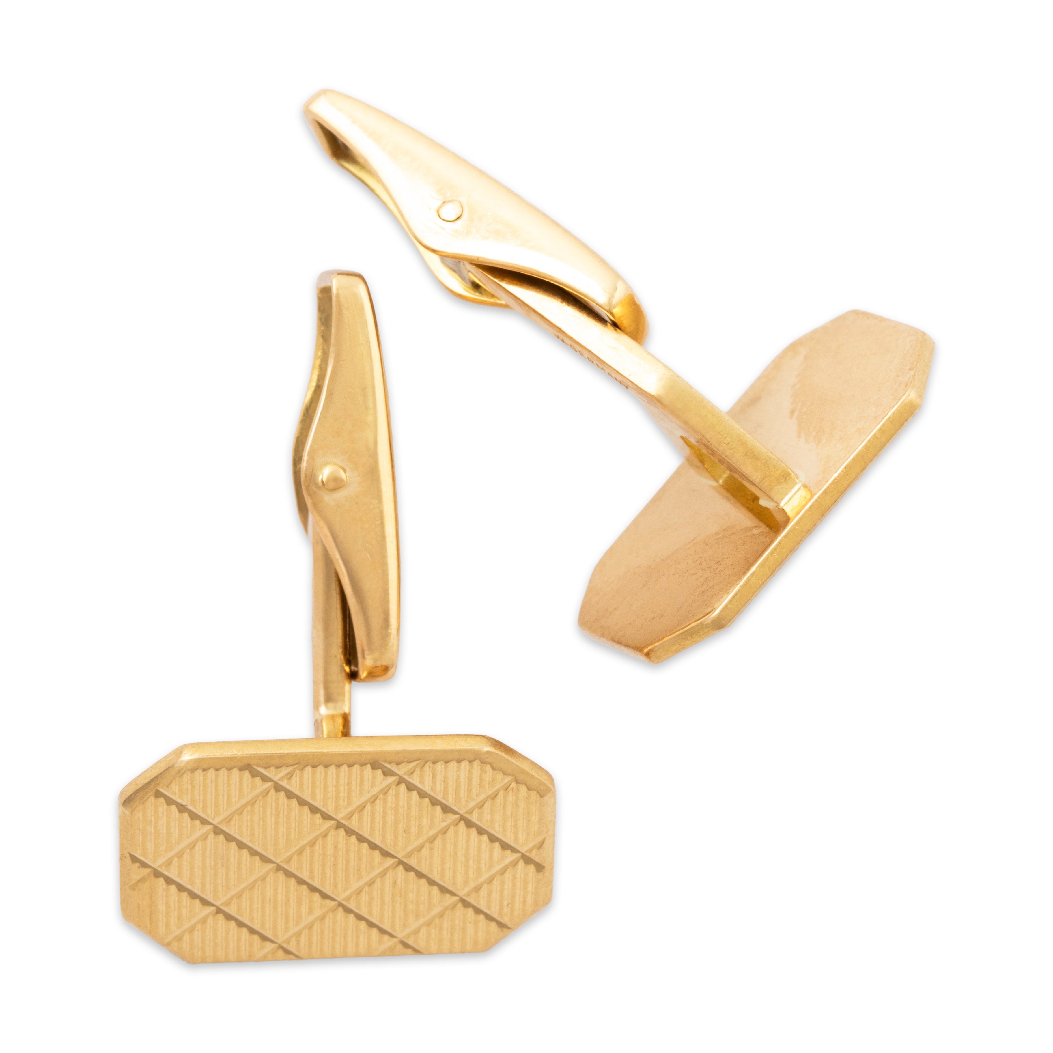 Vintage Tiffany & Co. 18k Yellow Gold Mid-Century West Germany Cufflinks、mySite、hinf8tx79