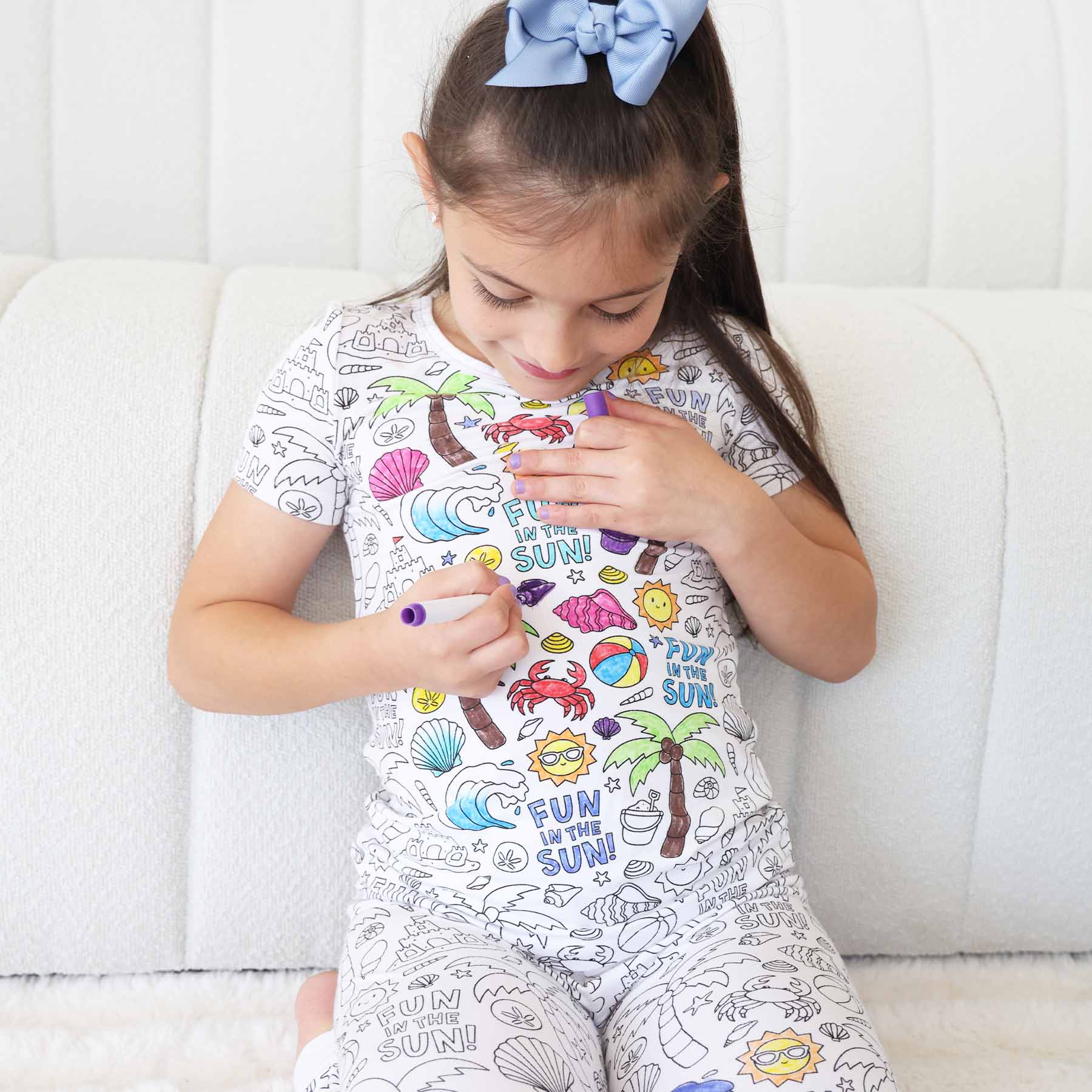  Colorable Two Piece Pajama Set | Beach Bash、mySite、layawaytickets