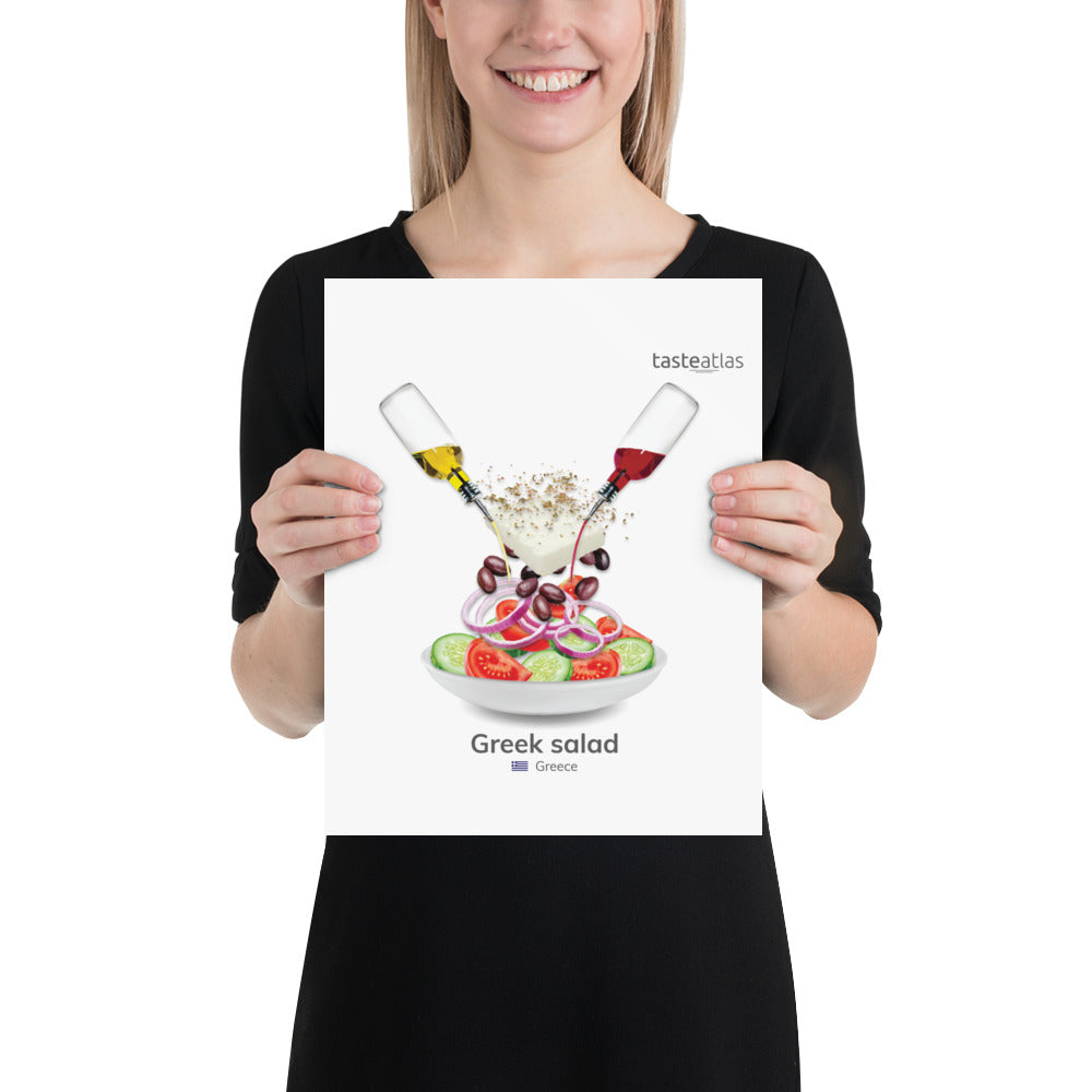Greek Salad Poster (in)、mySite、camillekostekn