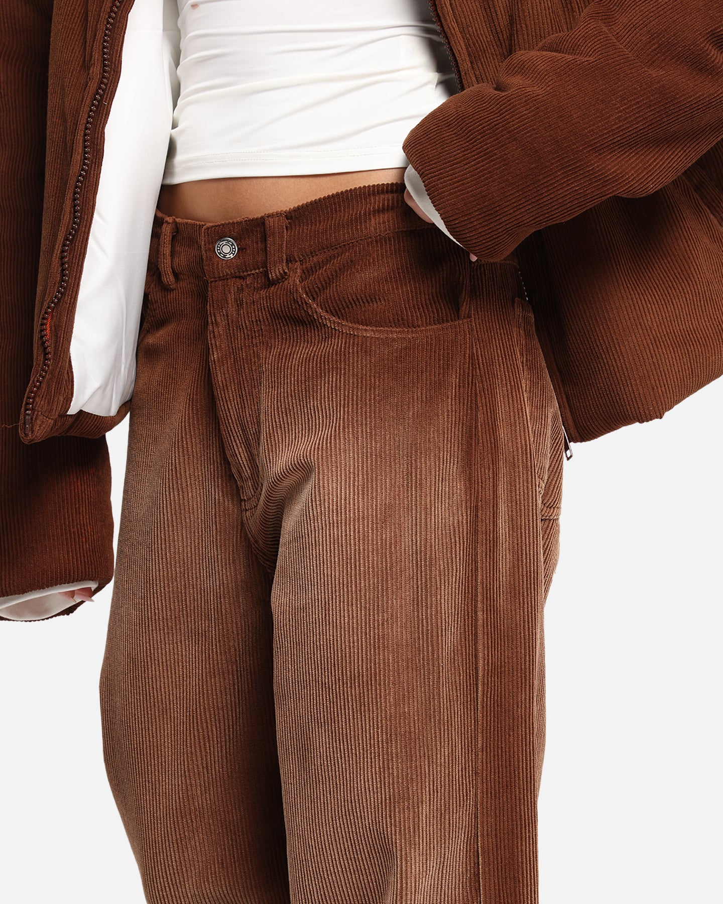 XXIII Corduroy Wash Pants Brown、mySite、zt4zffjzw