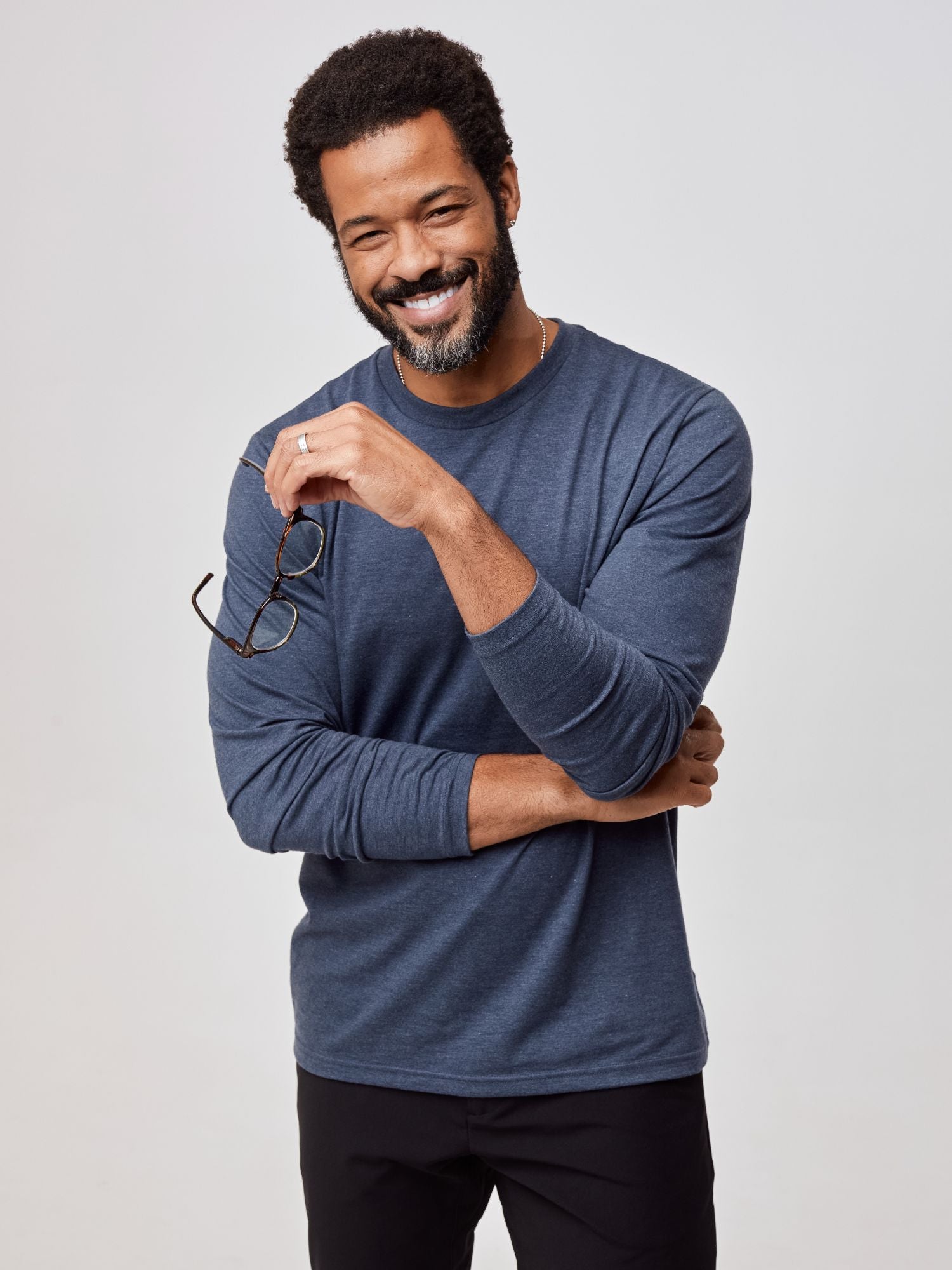  Navy Long Sleeve Crew Neck、mySite、ghnorth