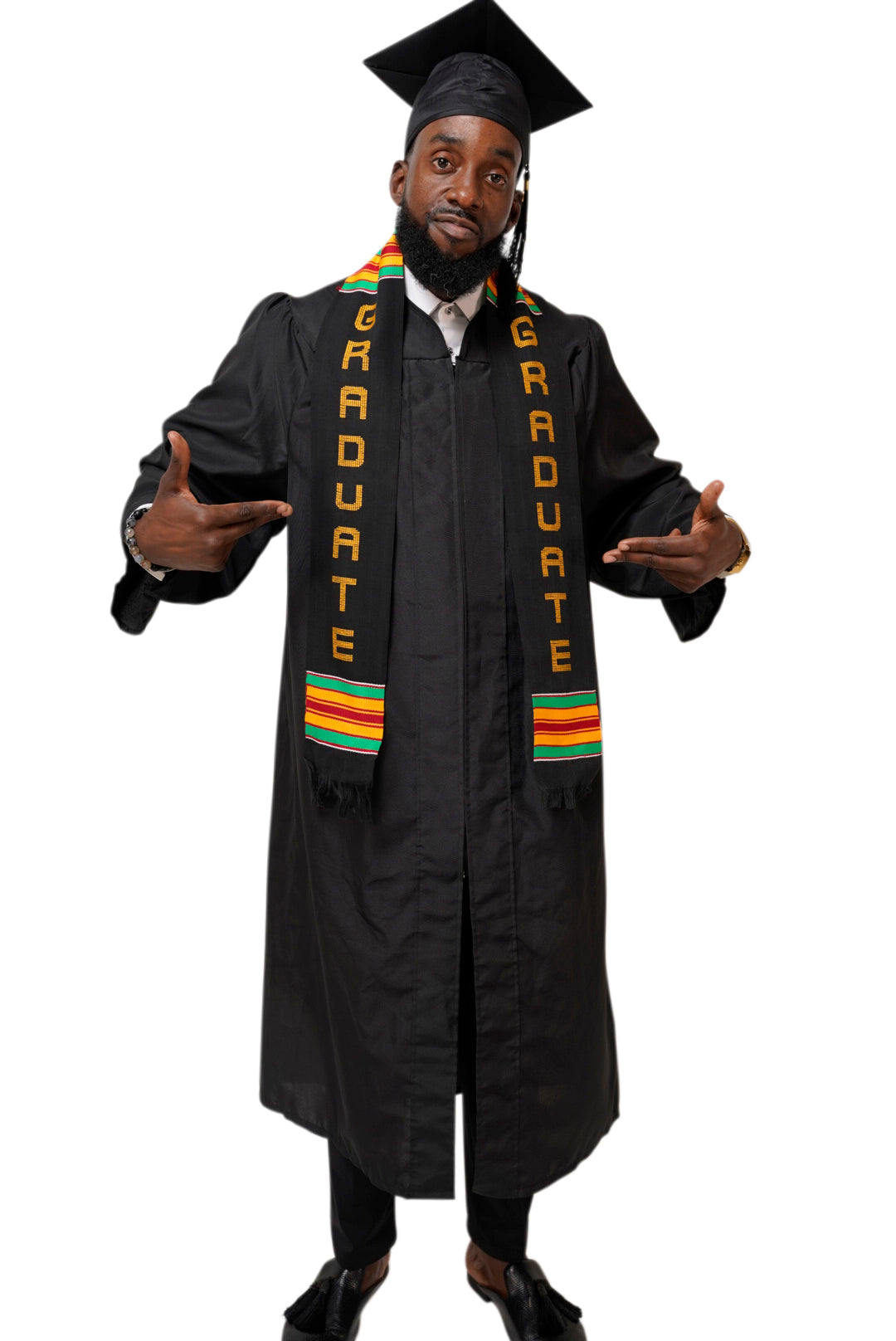 Dupsie's GRADUATE Kente Cloth Graduation Stole Sash DPS268、mySite、solidvoid