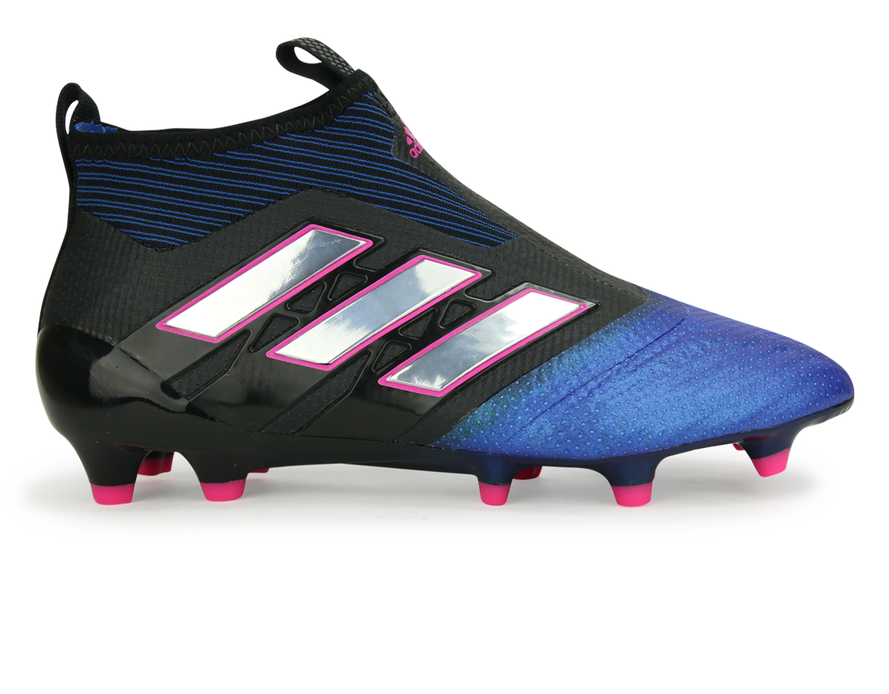adidas Kids ACE 17+ PURECONTROL FG Core Black/White/Blue、mySite、noshort