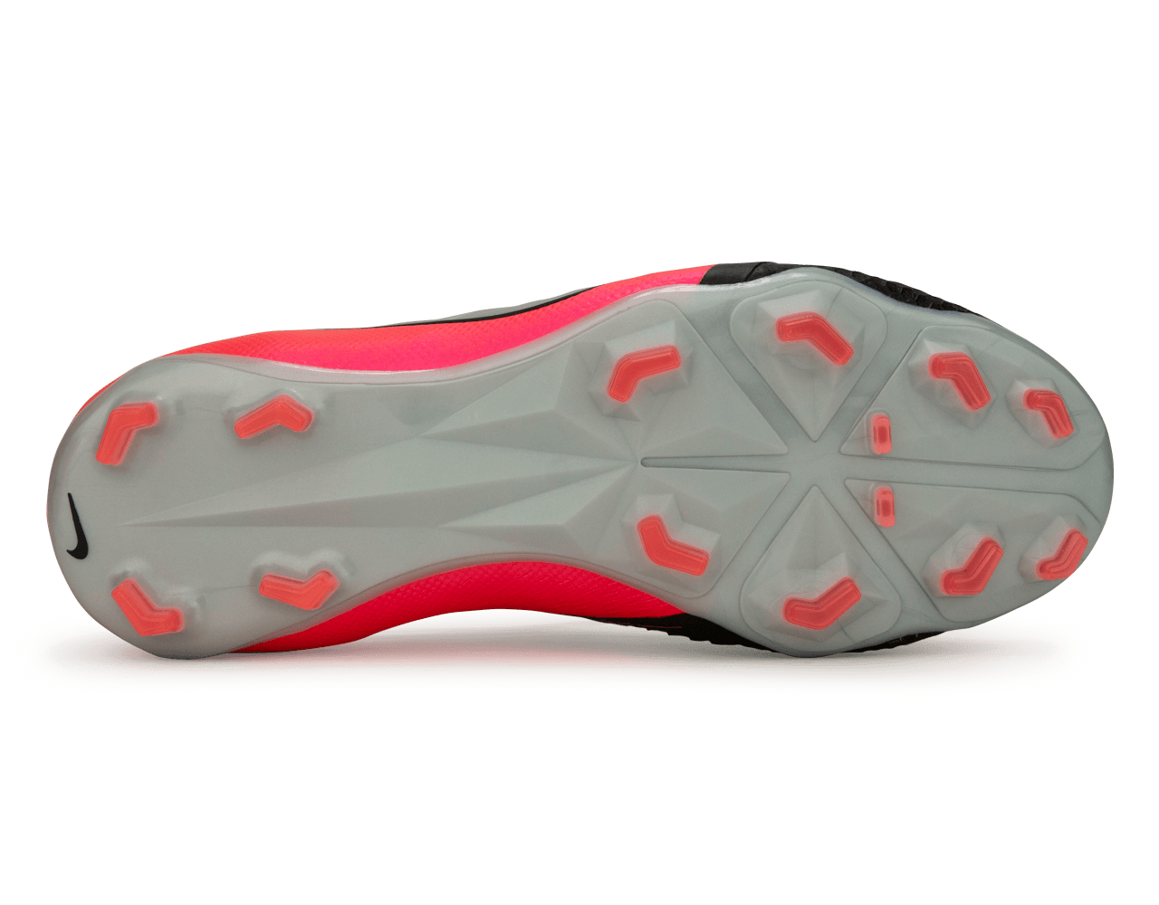 Nike Kids PhantomVNM Elite FG Laser CrimsonMetallic Silver/Black、mySite、noshort