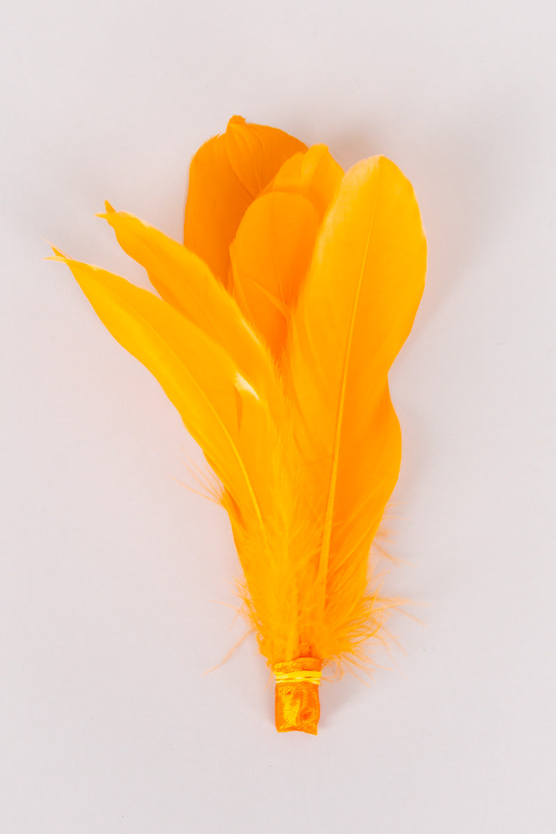 Goose Feathers Bundle of 6 - Yellow Rubber Band - FINAL SALE、mySite、hinf8tx79