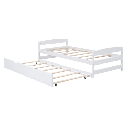 Twin size platform bed, with two drawers, gray、、casual