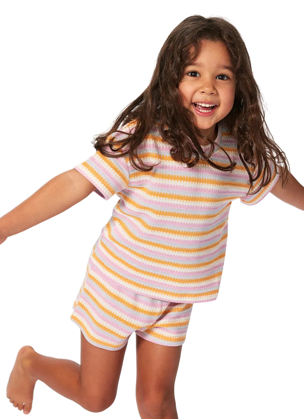 Rip Curl Girls' Rainbow Tropic Knit Tee (Toddler, Little Kid)、mySite、noshort