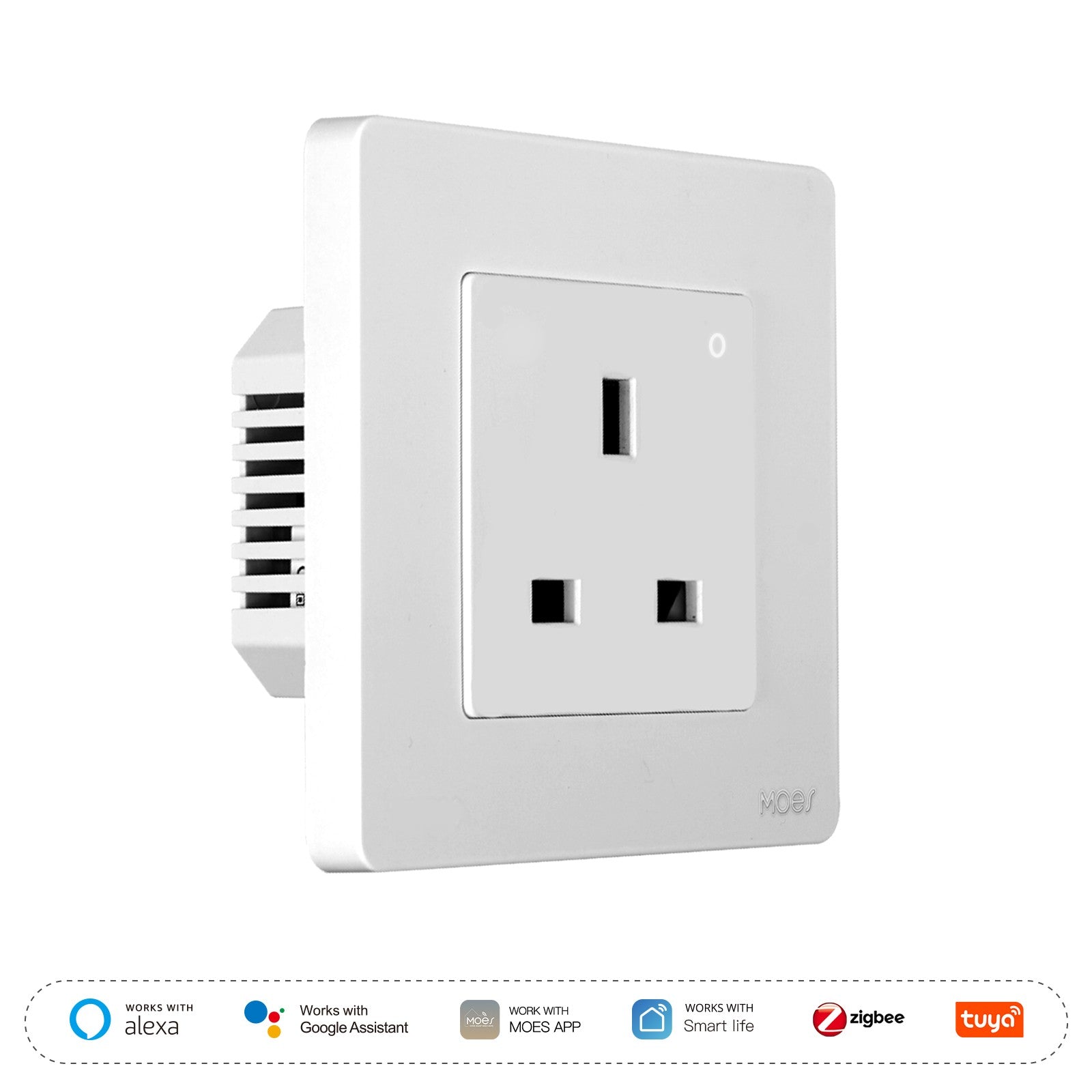 Star Ring ZigBee Smart Socket UK Wall Embedded Outlet Energy Monitor、mySite、fannypackpong