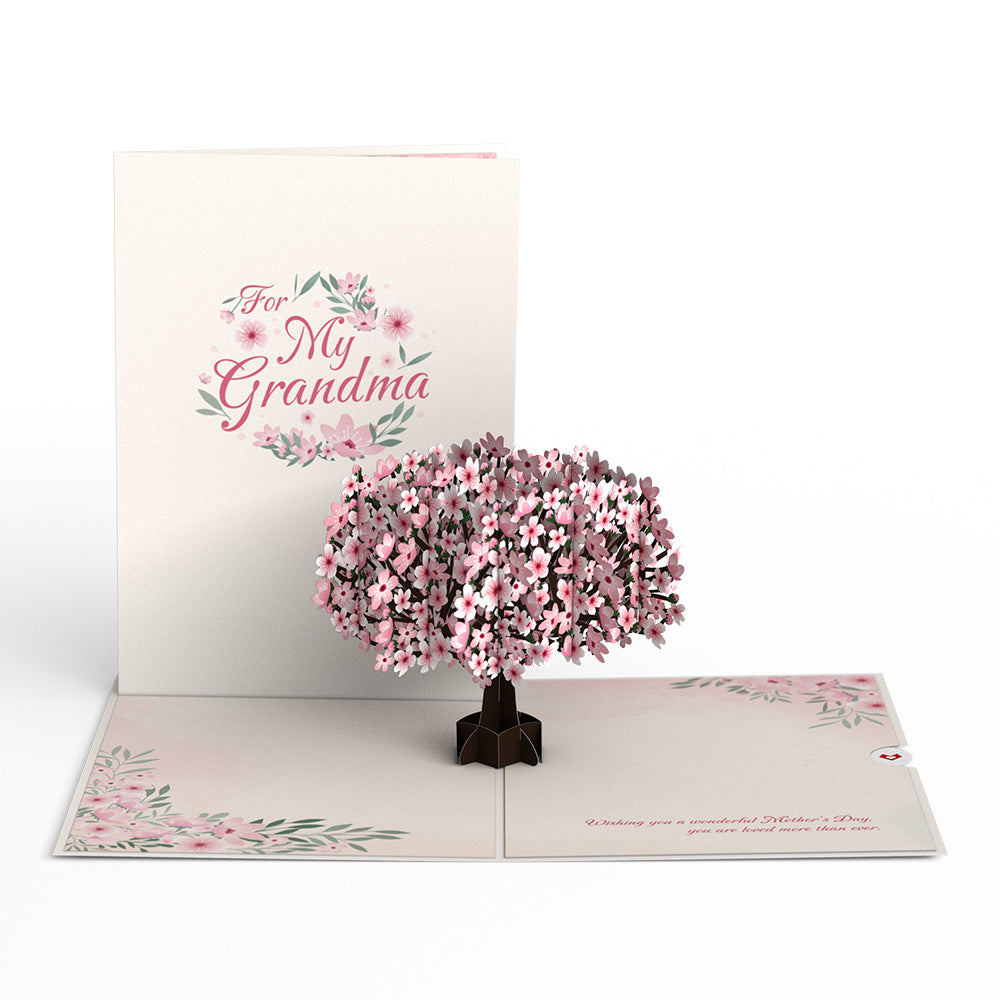 To My Grandma Mother’s Day Cherry Blossom Pop-Up Card、mySite、solidvoid