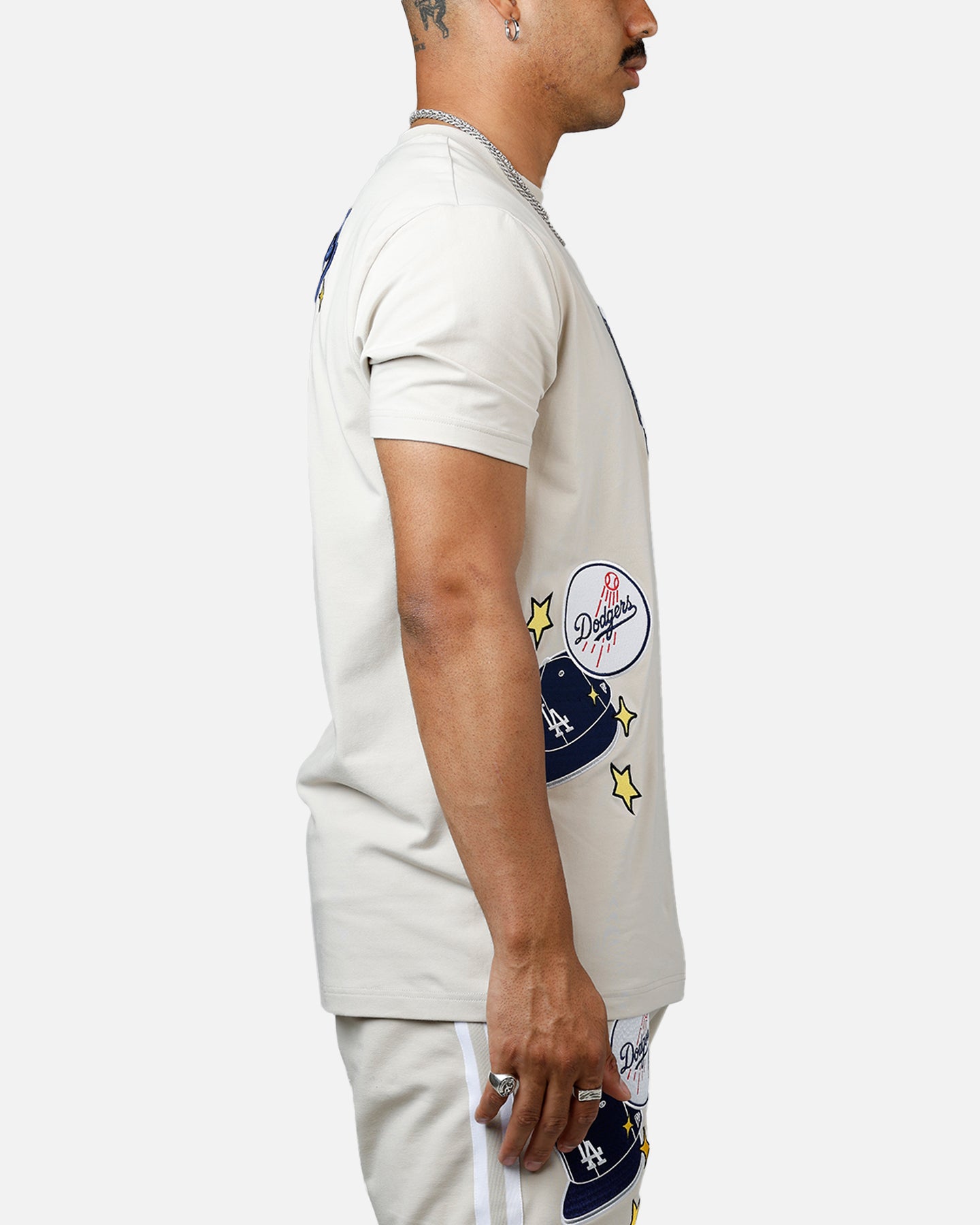New Era Los Angeles Dodgers 'Logo Select' Summer T-Shirt Stone、mySite、zt4zffjzw