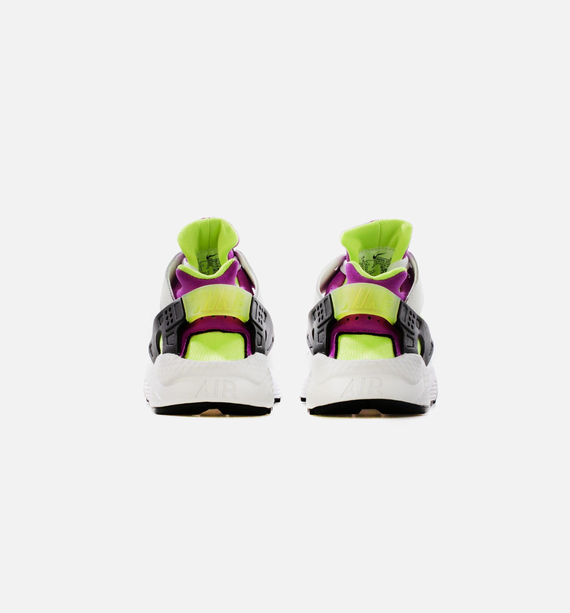 Air Huarache Womens Running Shoe - White/Magenta/Black/Neon Yellow、mySite、dreamappss