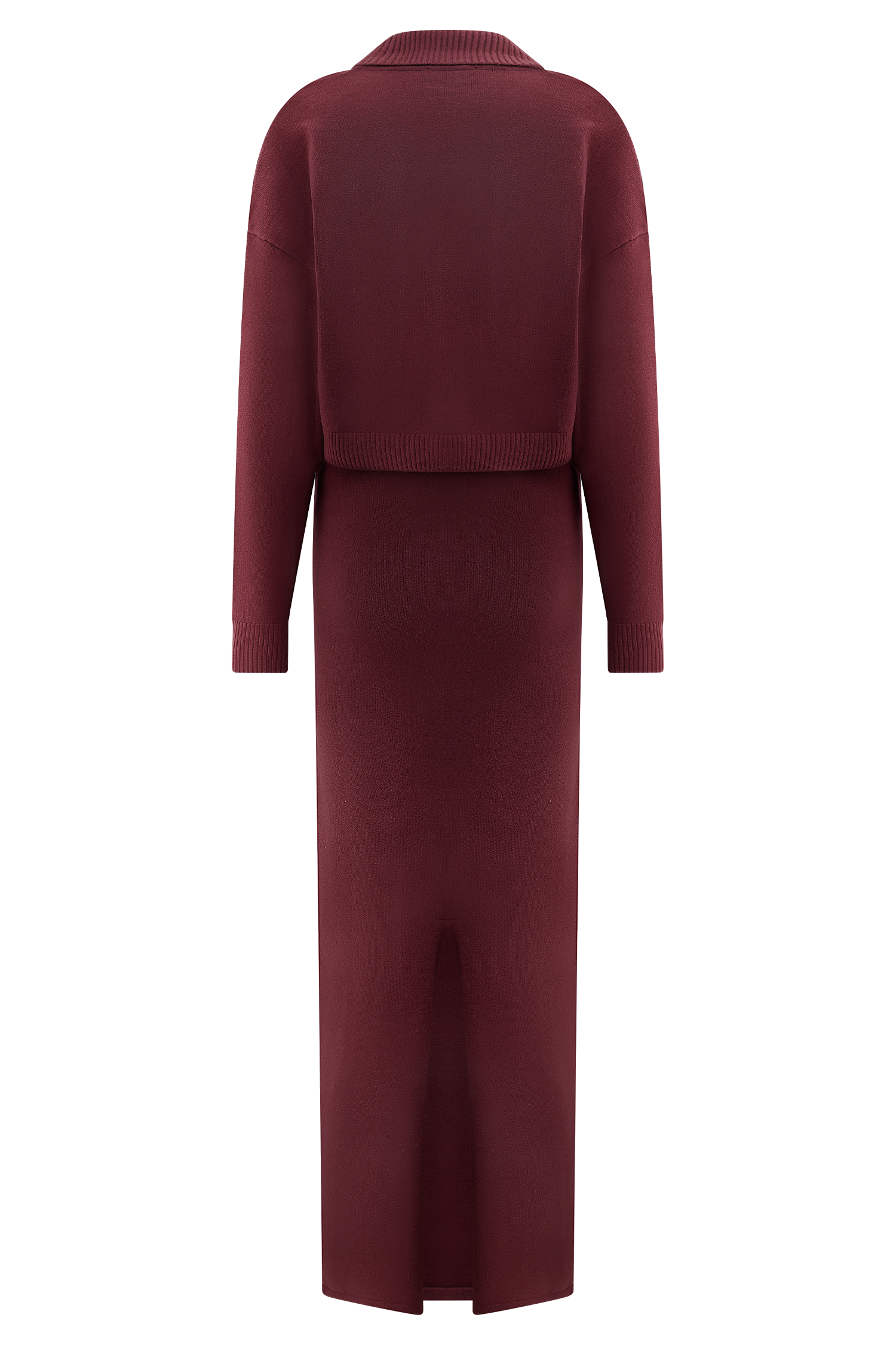 Kingston Knit Maxi Dress - Merlot、mySite、solidvoid