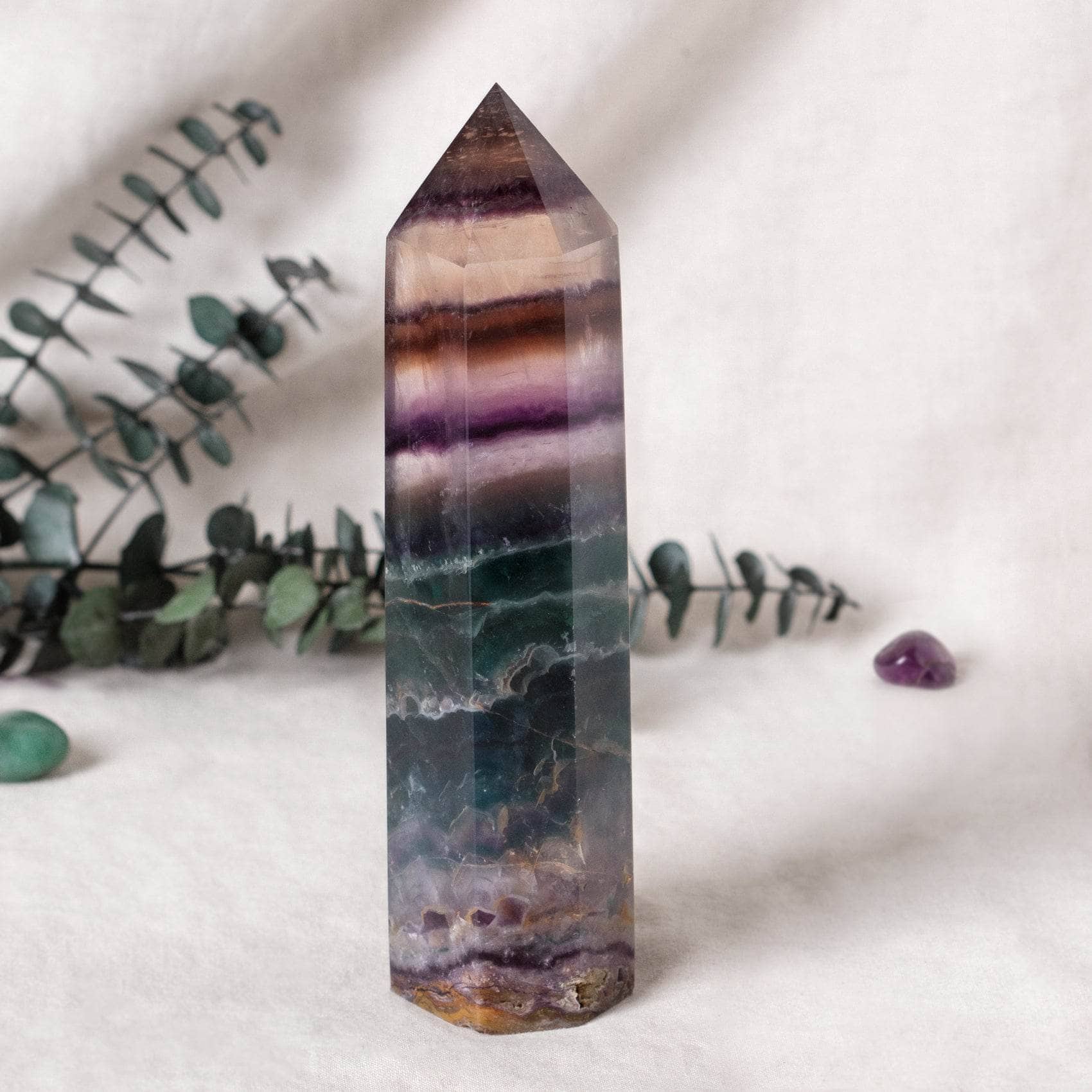 Rainbow Fluorite Obelisk - Large - AAA Premium Quality、mySite、hinf8tx79