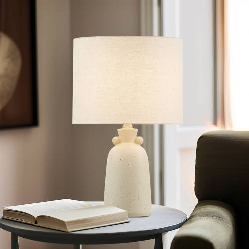 16" Ceramic Table Lamp Cream See below、、eastwooduniform