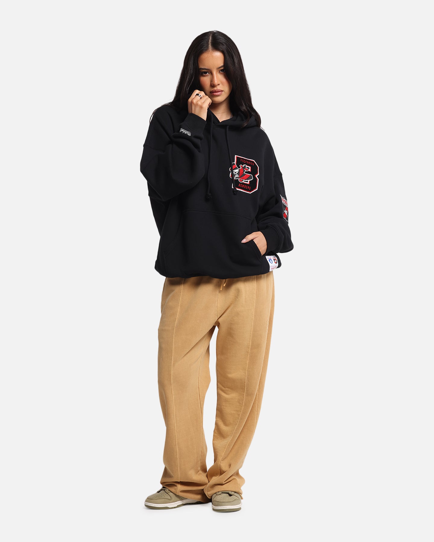 Mitchell & Ness Essendon Bombers Team Hoodie Solid Black、mySite、zt4zffjzw